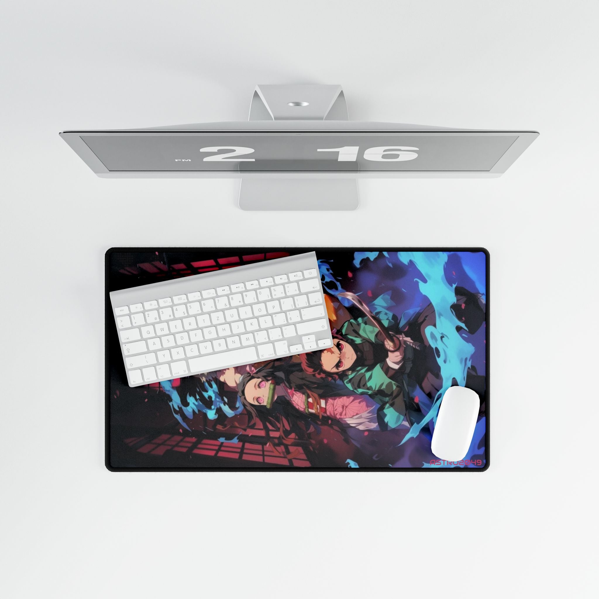 DEMON SLAYER - Kimetsu no yaiba - Anime Desk Mat for Gamers & Students, Geeky Office Decor, Anime Mouse Pad, Custom Gaming Setup