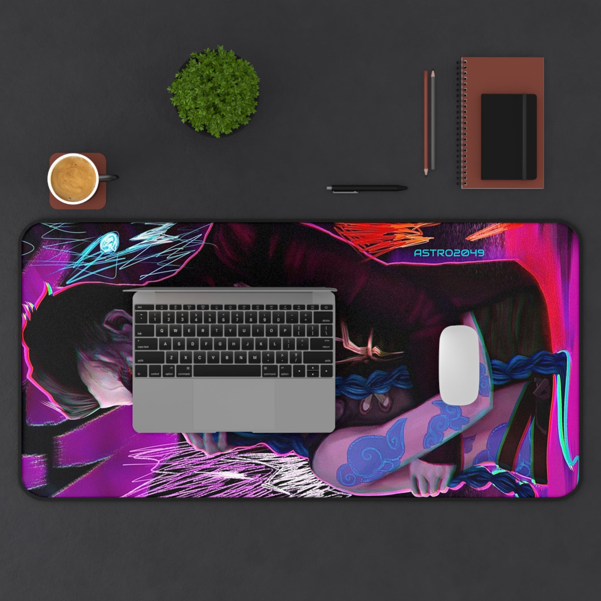 League of Legends - Arcane: JINX - Vibrant Gamer Desk Mat, Gaming Mouse Pad, Nerd Gift, Personalized Desk Mat, RGB Mouse Pad