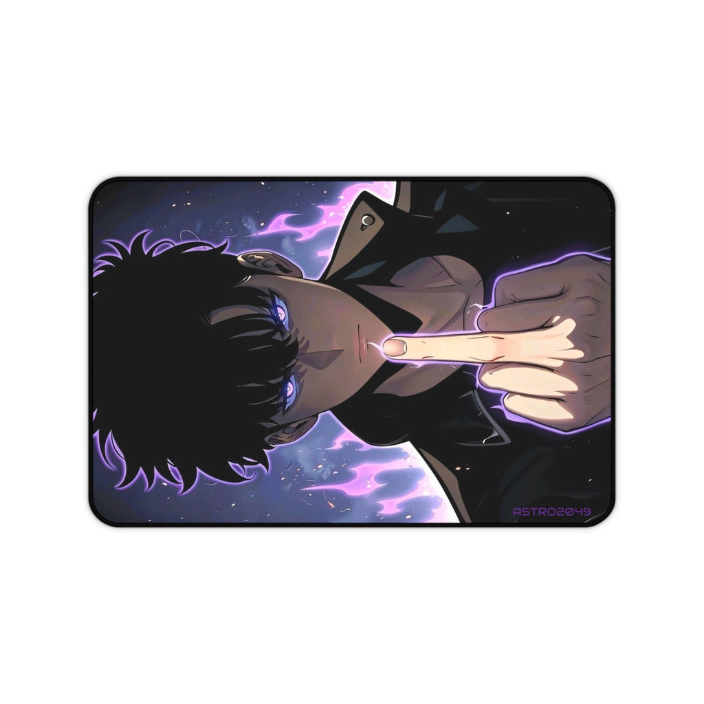 SOLO LEVELING - Sung Jinwoo - ARISE - Cosmic Vibes Desk Mat - Anime Gaming Mouse Pad, Gamer Gift, Desk Accessories, Unique Home Office
