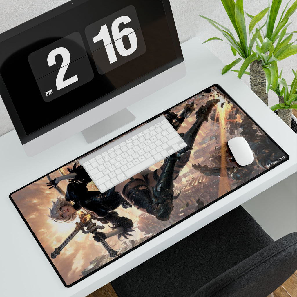 Nier: Automata - 2B - Anime-Inspired Desk Mat for Gaming and Office, Large Mouse Pad, Creative Workspace Decor, Nerdy Gift for Gamers