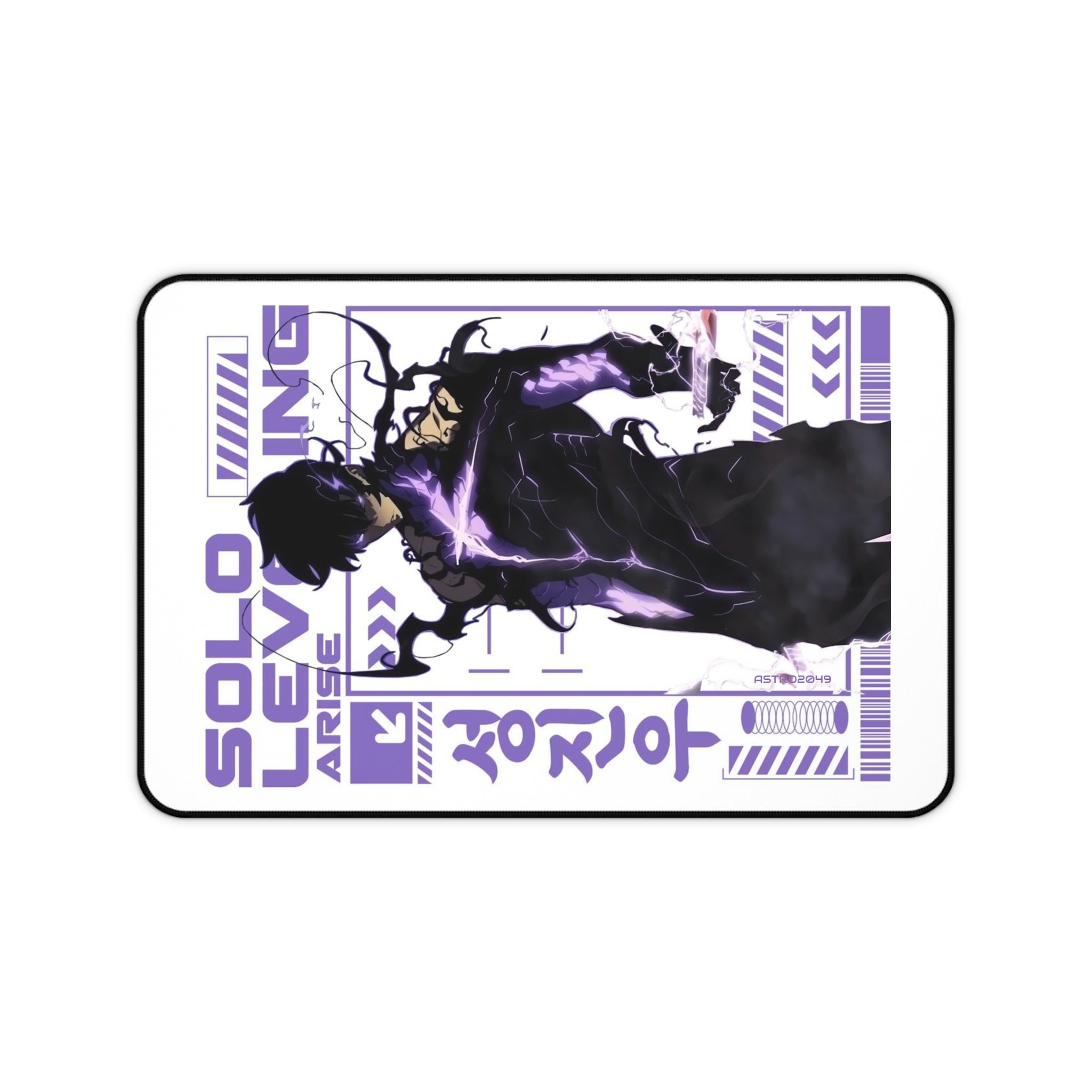 SOLO LEVELING - Sung Jinwoo - ARISE - Anime Desk Mat with Solo Leveling Design, Gaming Mouse Pad, Home Office Decor, Gift for Gamers