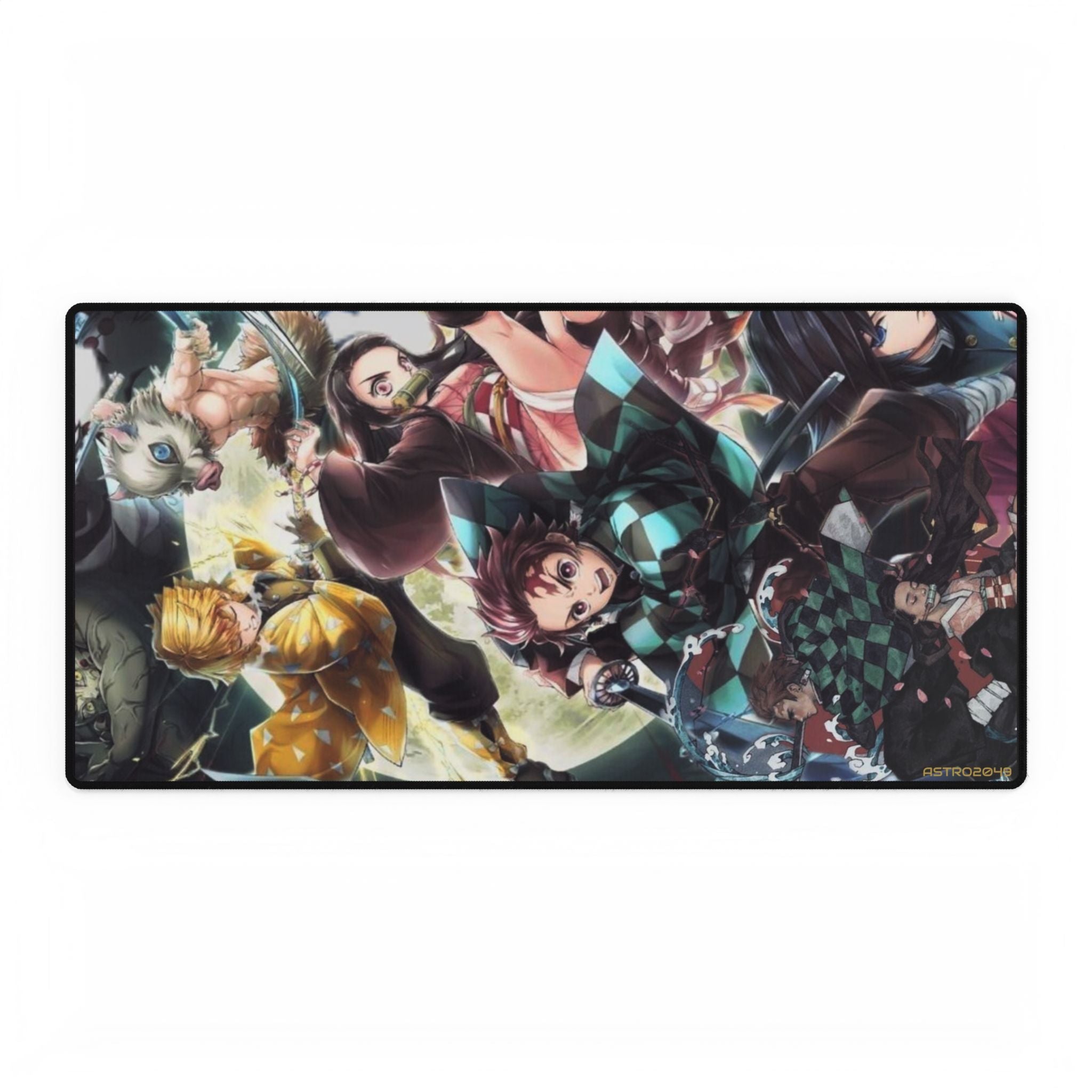DEMON SLAYER - Kimetsu no yaiba - Vibrant Gaming Desk Mat for Cosplay Fans, Desk Accessories, Office Decor, Gamer Gifts, Anime Merchandise