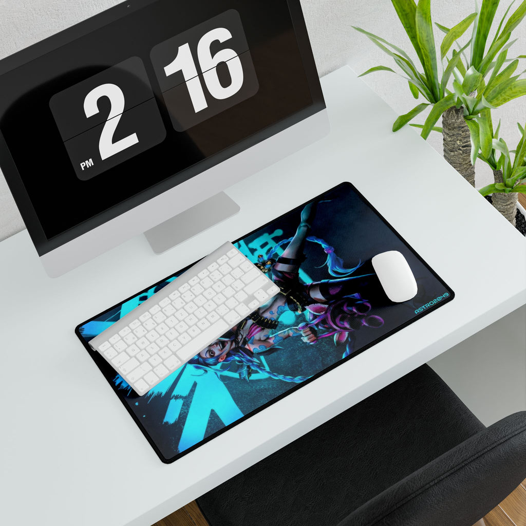 League of Legends - Arcane: JINX - Gaming Desk Mat, Custom Mouse Pad, Desk Accessories for Gamers, Large Mouse Pad, Office Decor