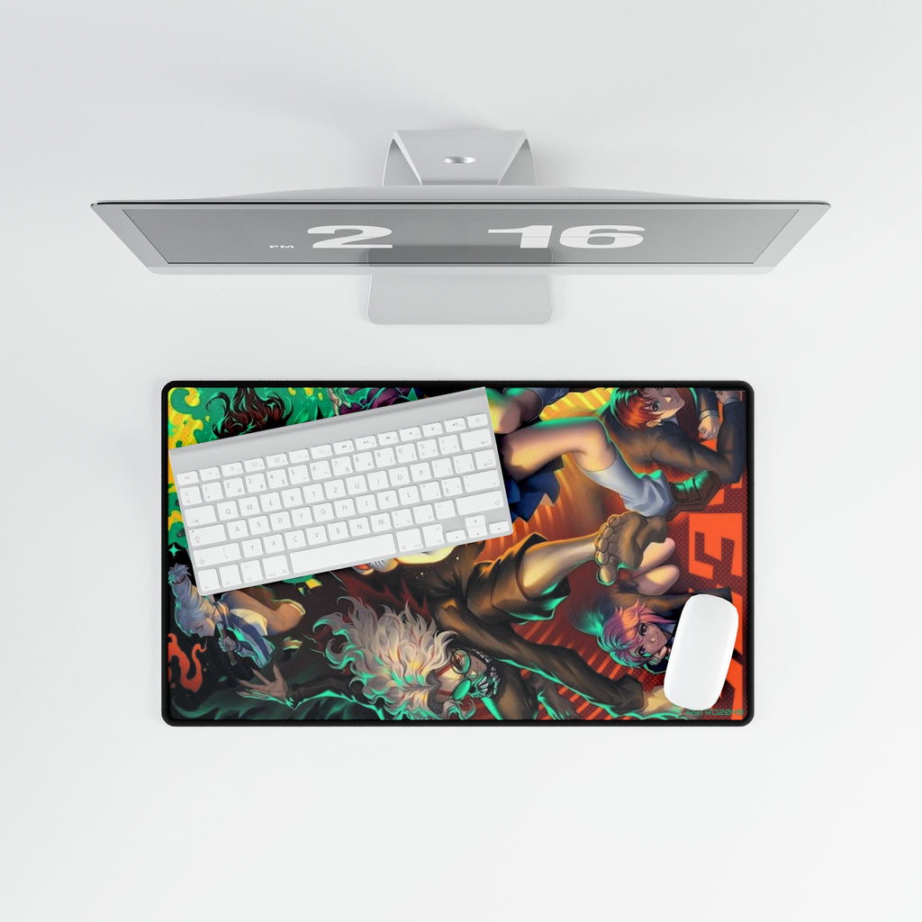 DANDADAN: Momo / Okarun - Vibrant Gaming Desk Mat - Anime Style, Desk Accessories, Gamer Gift, Office Decor, Desk Organization
