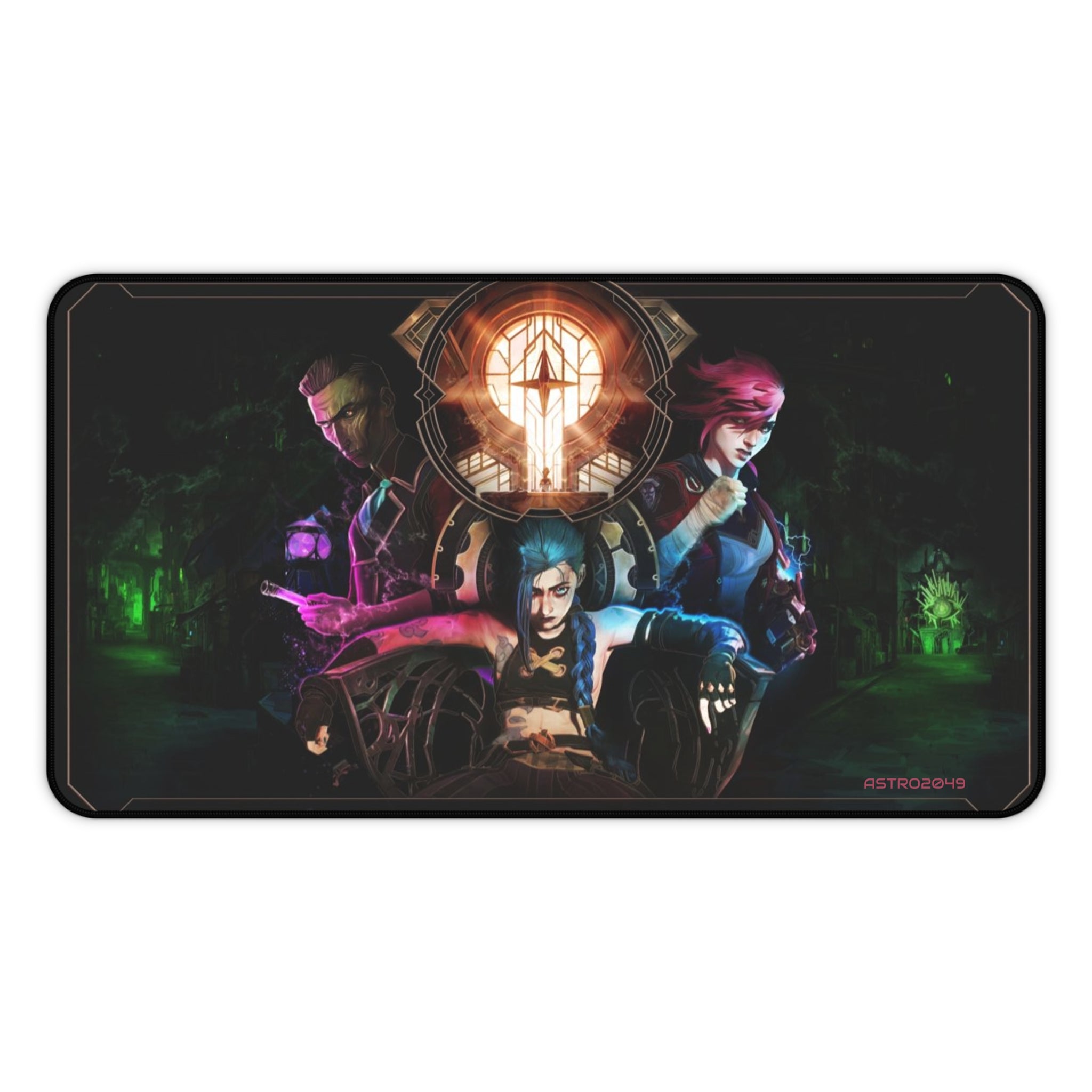 League of Legends - Arcane: JINX - Vibrant Gaming Desk Mat, Ergonomic Mouse Pad, Gamer Gift, Stylish Desk Accessory, Unique Workstation Mat
