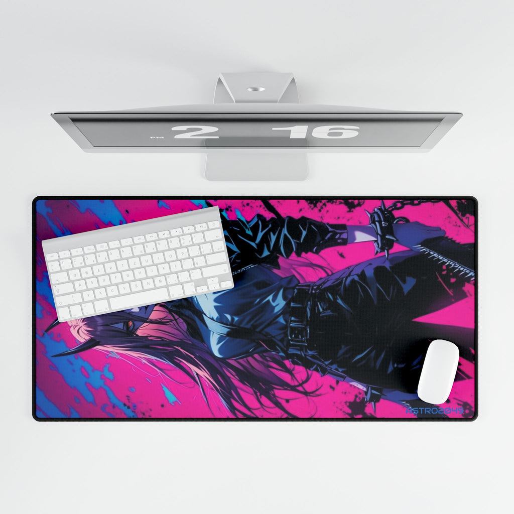 CHAINSAW MAN - Vibrant Anime Desktop Mat - Gamer Desk Accessories, Personalized Office Decor, Gaming Desk Pad, Stylish Workspace