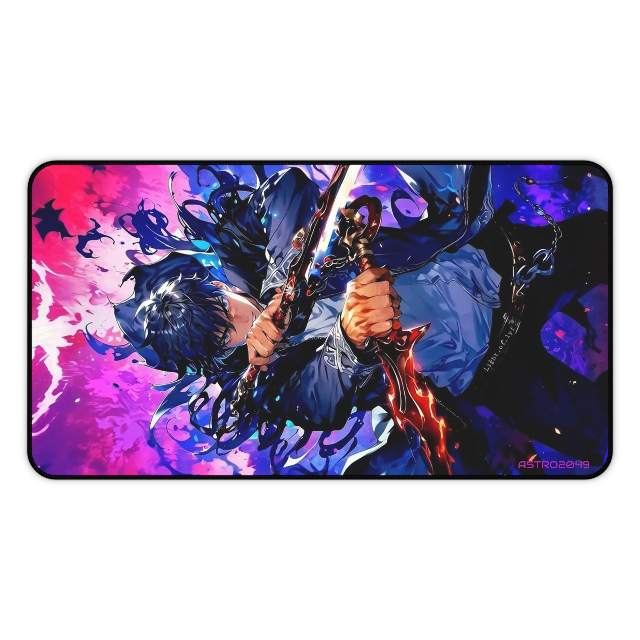 SOLO LEVELING - Sung Jinwoo - ARISE - Vibrant Anime Desk Mat - Gaming, Work, Home Office, Personalized Gift, Desk Accessories, Desk Decor