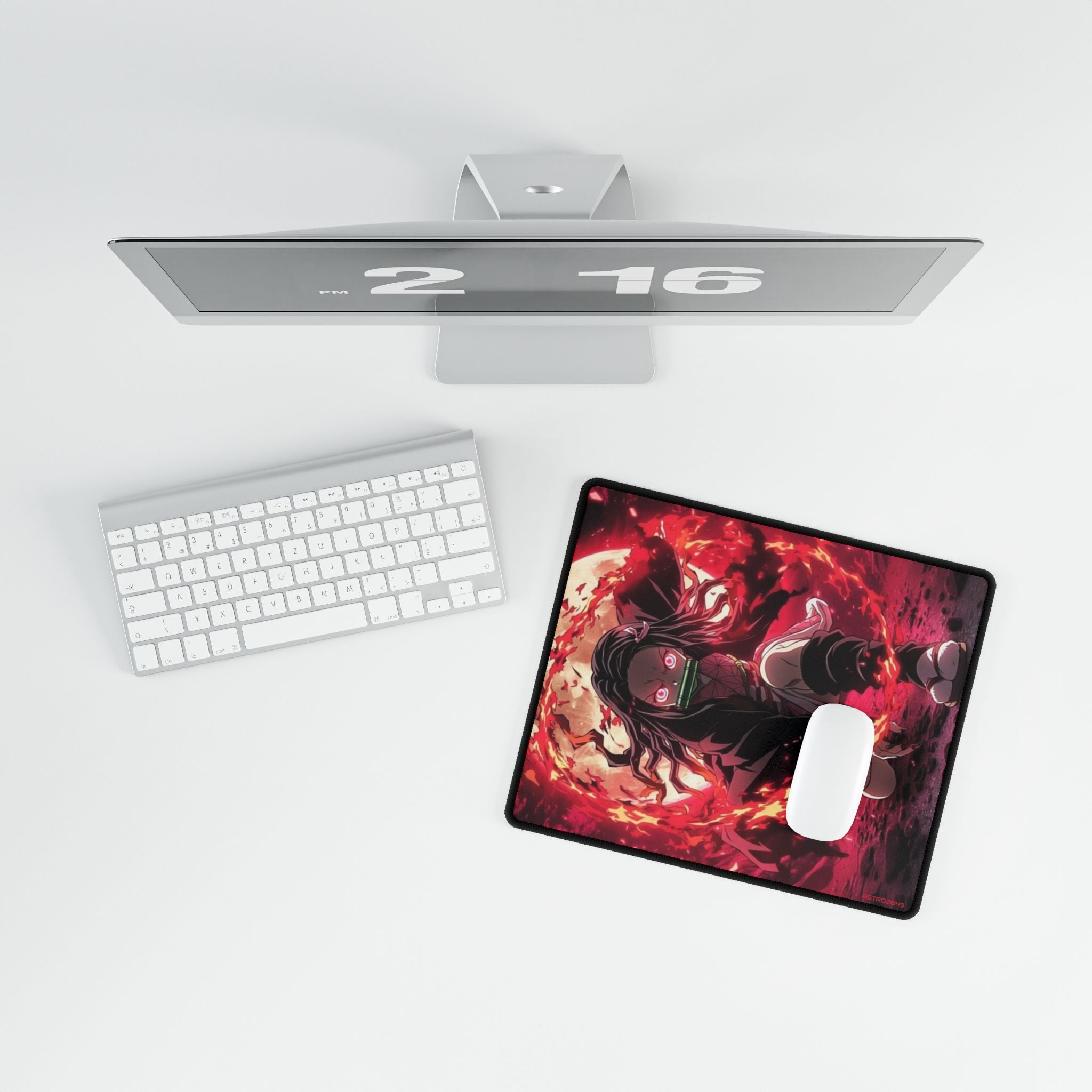DEMON SLAYER - Kimetsu no yaiba - Anime-Themed Desk Mat with Unique Art, Gamer Desk Accessories, Home Office Decor, Anime Gifts for Fans