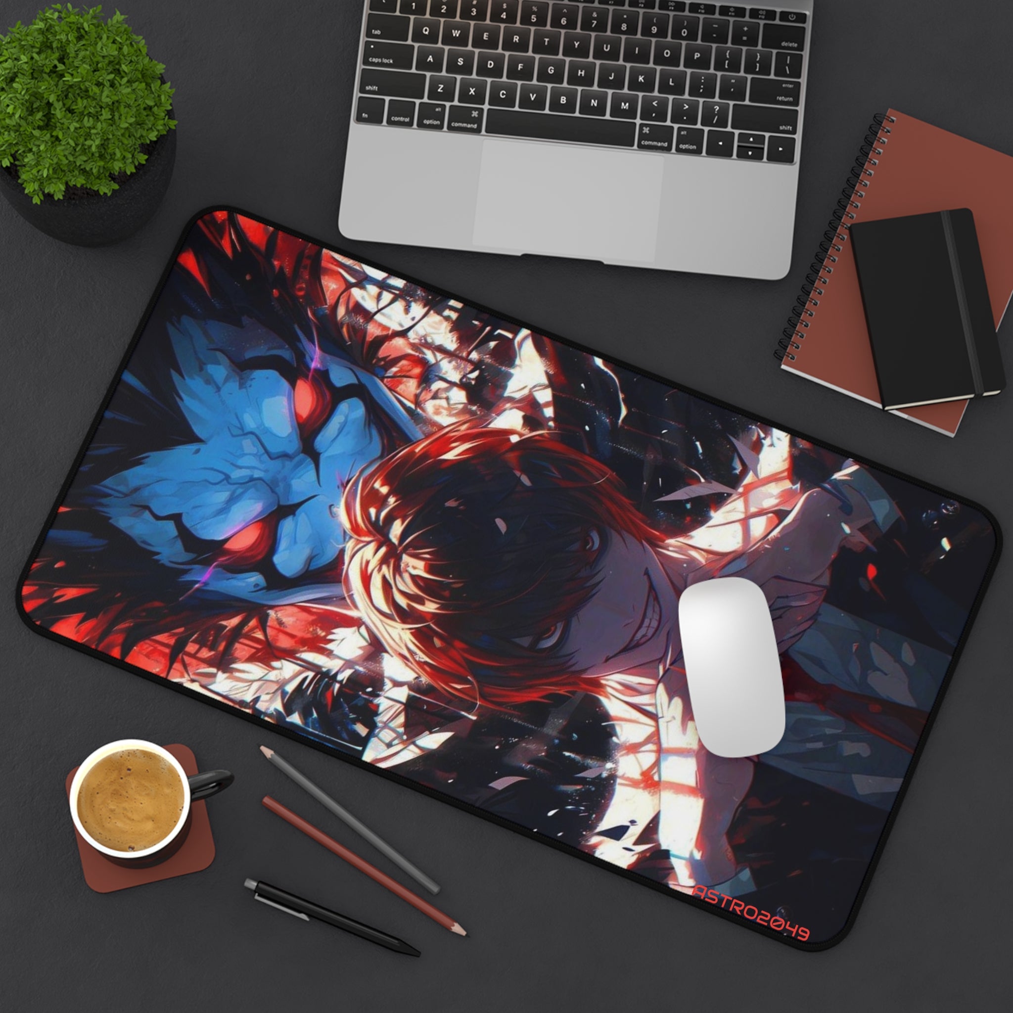 DEATH NOTE - Light / Akira - RYUK - Anime-Themed Desk Mat - Perfect for Gaming Setup and Gift for Students and Anime Fans