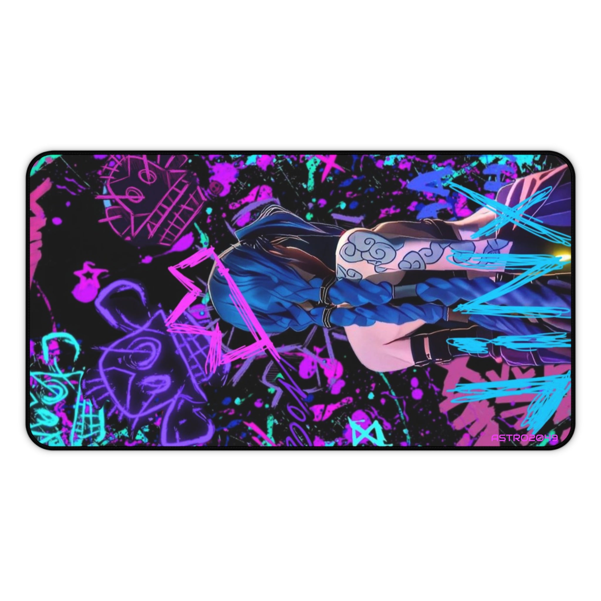 League of Legends - Arcane: JINX - Vibrant Gaming Desk Mat, Stylish Mouse Pad, Anime Decor, Unique Gift for Gamers, Desk Organization