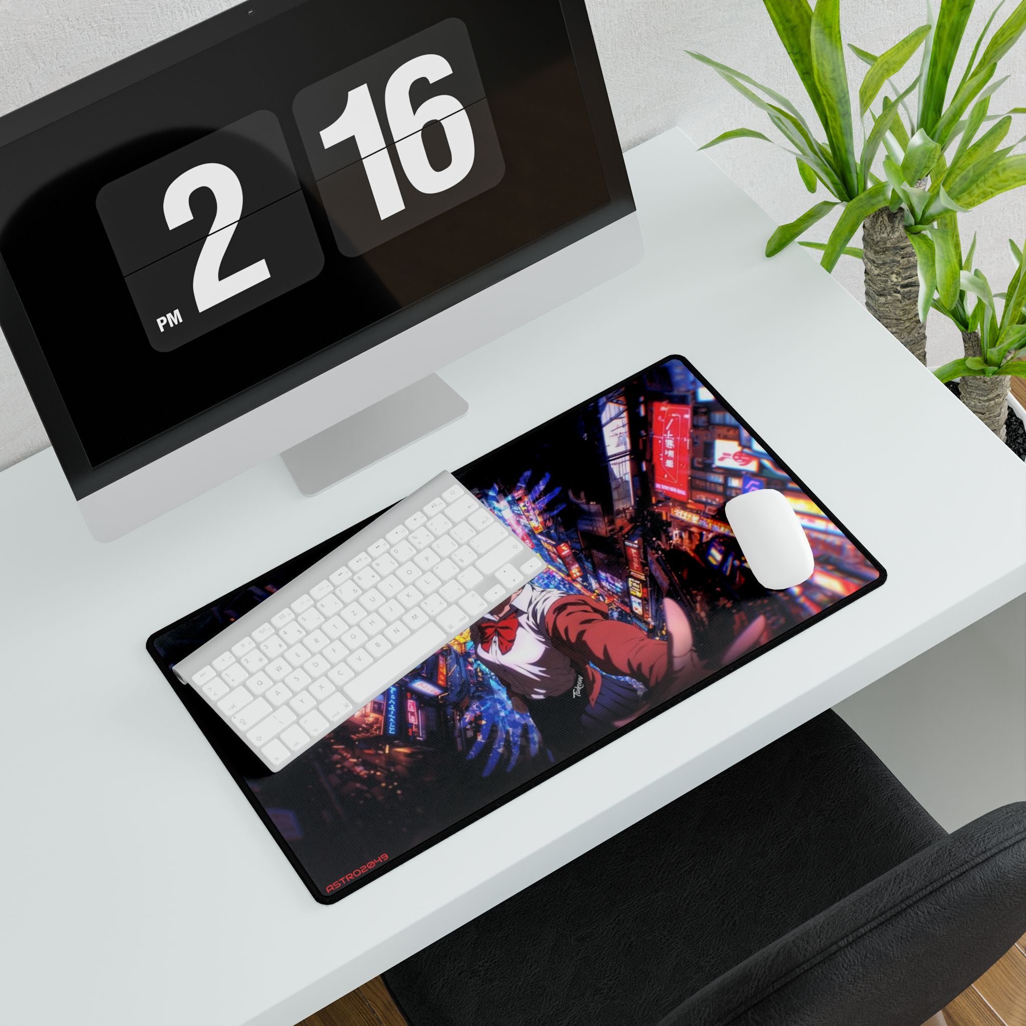 DANDADAN: Momo - Anime-Inspired Desk Mat for Gamers, Office Decor, Gaming Setup, Mouse Pad, Tech Accessories, Gift for Students