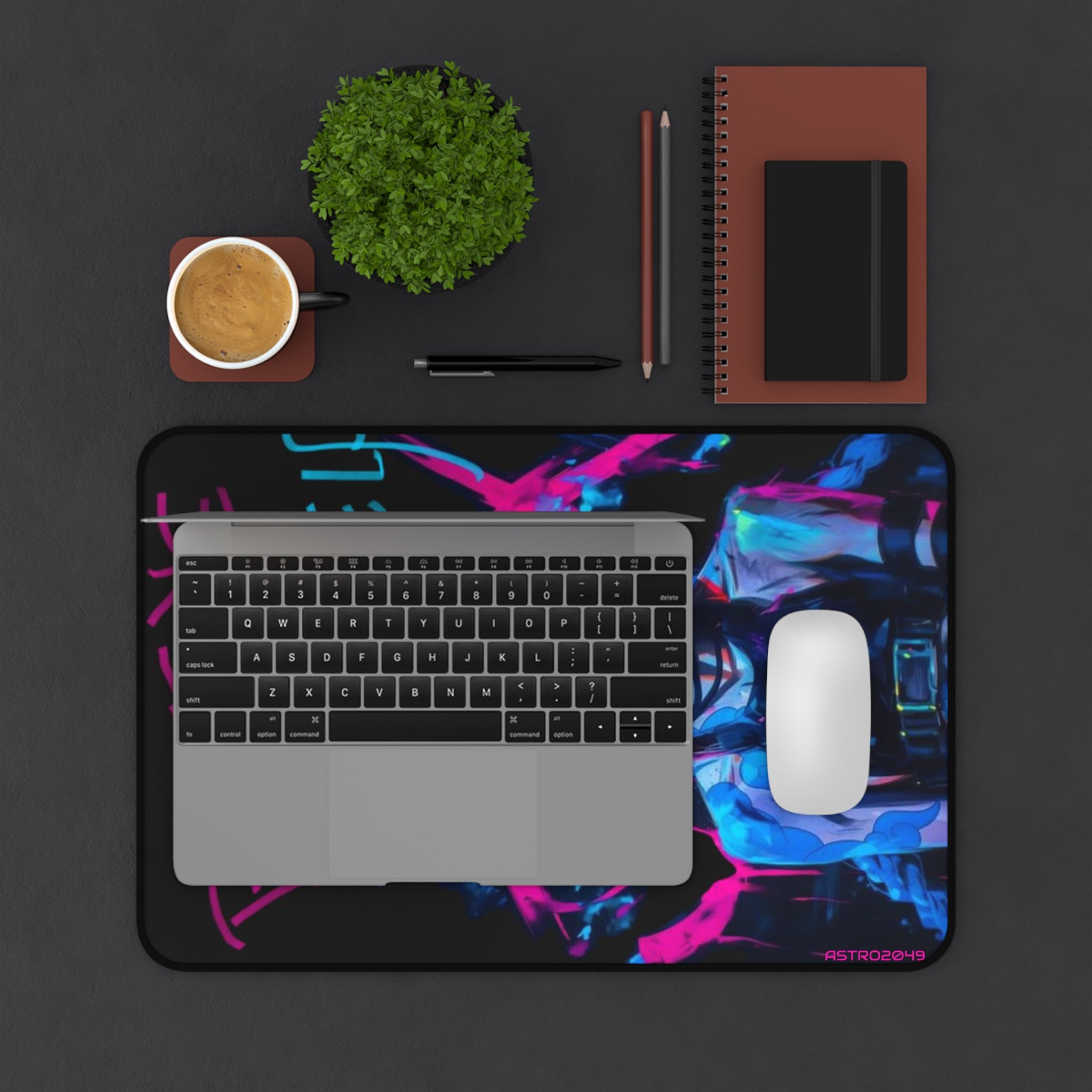 League of Legends - Arcane: JINX - Vibrant Desk Mat - "Believe in Yourself" | Gaming Accessory, Motivational Gift, Computer Mat