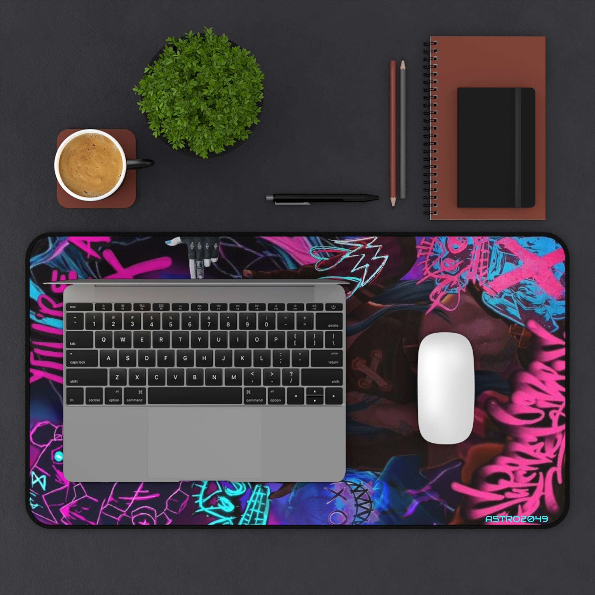League of Legends - Arcane: JINX - Vibrant Gaming Desk Mat | Stylish Mousepad for Gamers | Perfect Gift for Gaming Enthusiasts.