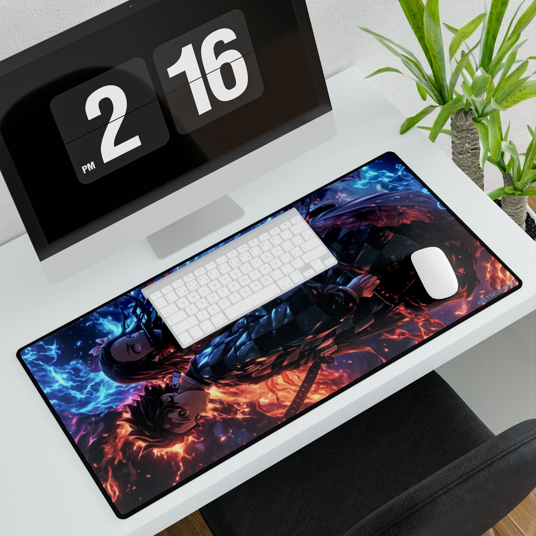 DEMON SLAYER - Kimetsu no yaiba - Vibrant Anime Desk Mat, Perfect for Gamers and Students, Ideal Desk Accessory