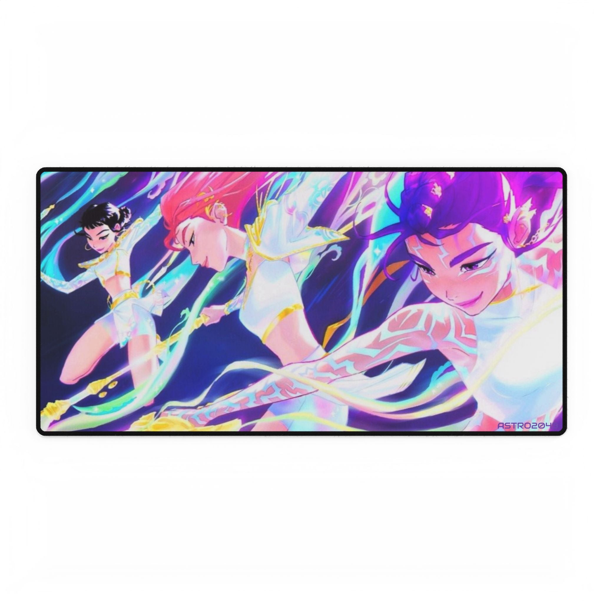 KPop Demon Hunters - HUNTRIX - Colorful Anime Desk Mats - Perfect for Gamers, Creative Professionals, Workstations, Gifts, Office Decor