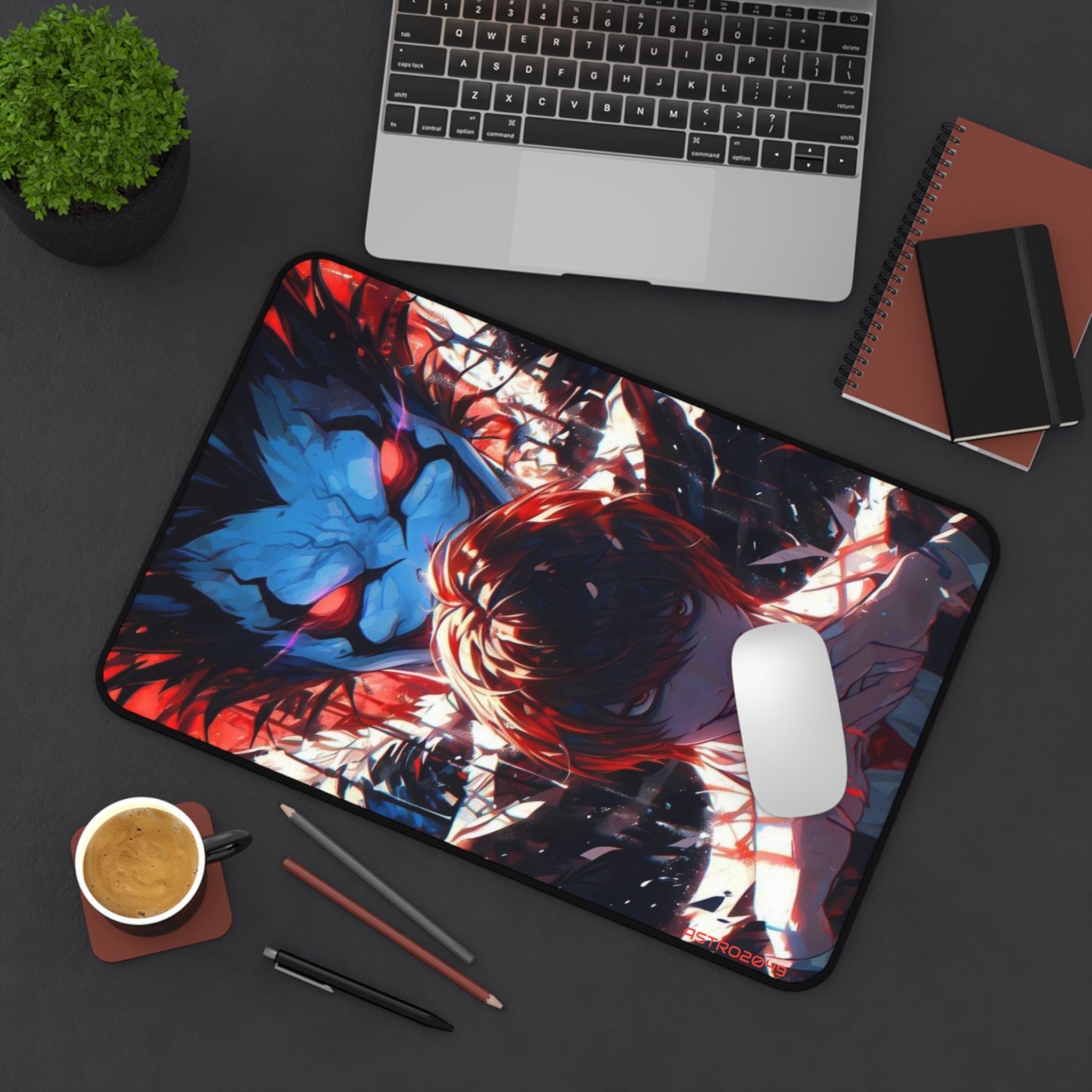 DEATH NOTE - Light / Akira - RYUK - Anime-Themed Desk Mat - Perfect for Gaming Setup and Gift for Students and Anime Fans
