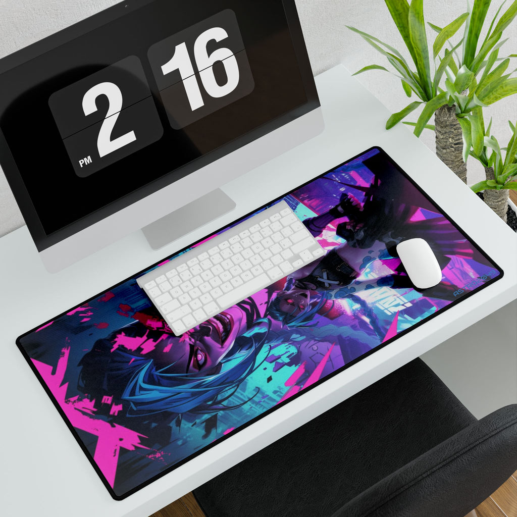League of Legends - Arcane: JINX - Vibrant Gaming Desk Mat - Perfect for Gamers, Home Office, or Study Space | Custom Style Designs