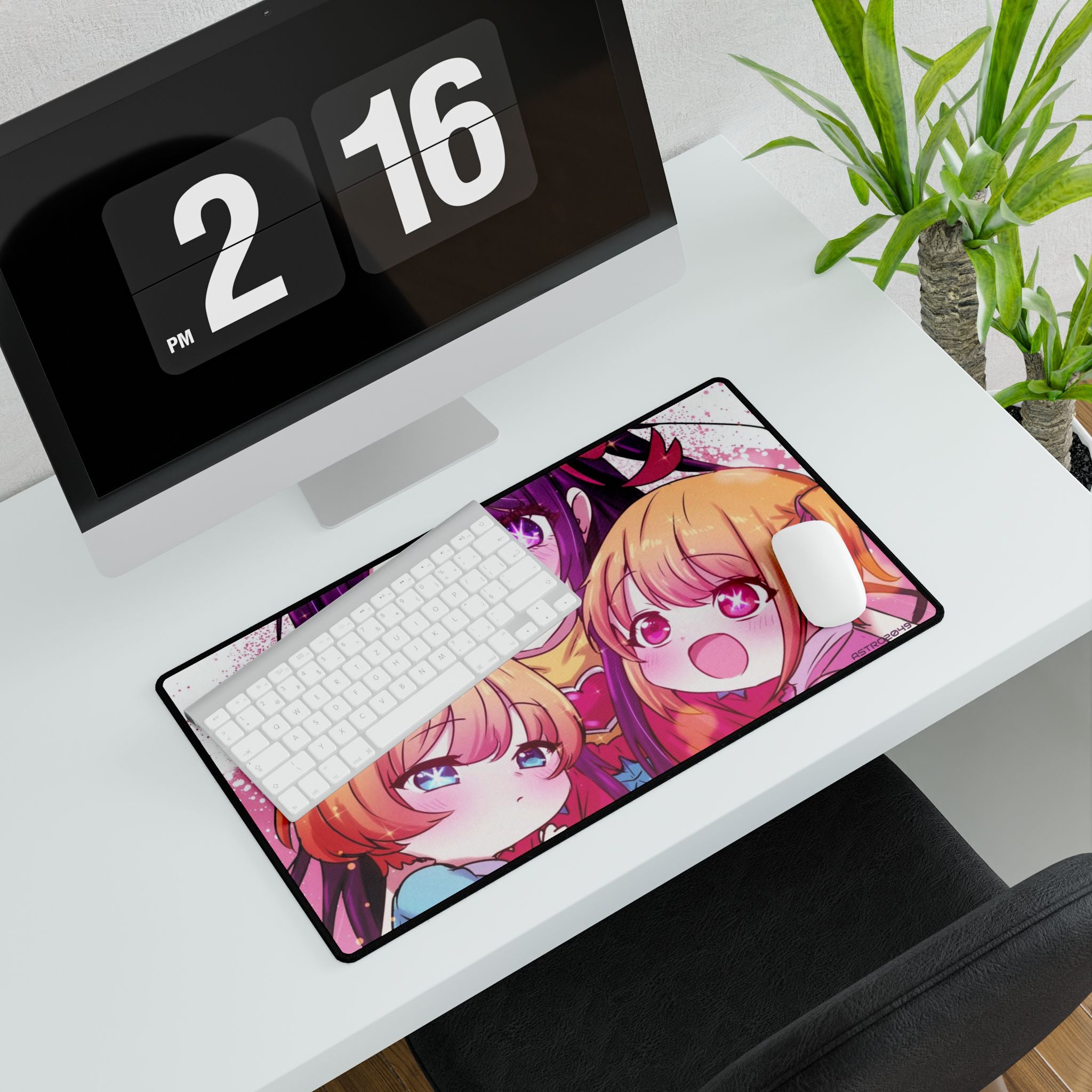 OSHI NO KO - Anime-Themed Desk Mat for Gamers, Cute Desk Decor, Mouse Pad Replacement, Office Gift, Kids Room Accessory