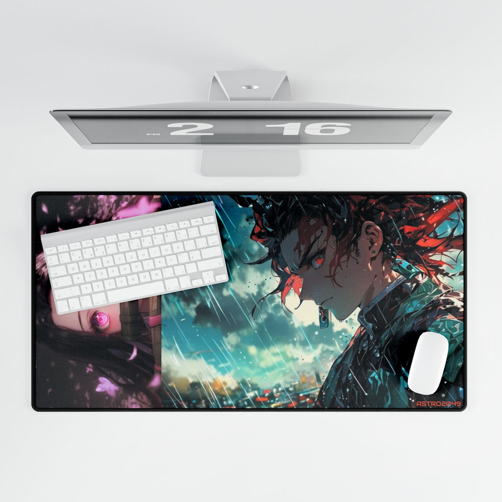DEMON SLAYER - Kimetsu no yaiba - Anime Art Desk Mat - Perfect for Gaming, Home Office, Student Study, Gifts for Anime Fans, Decor