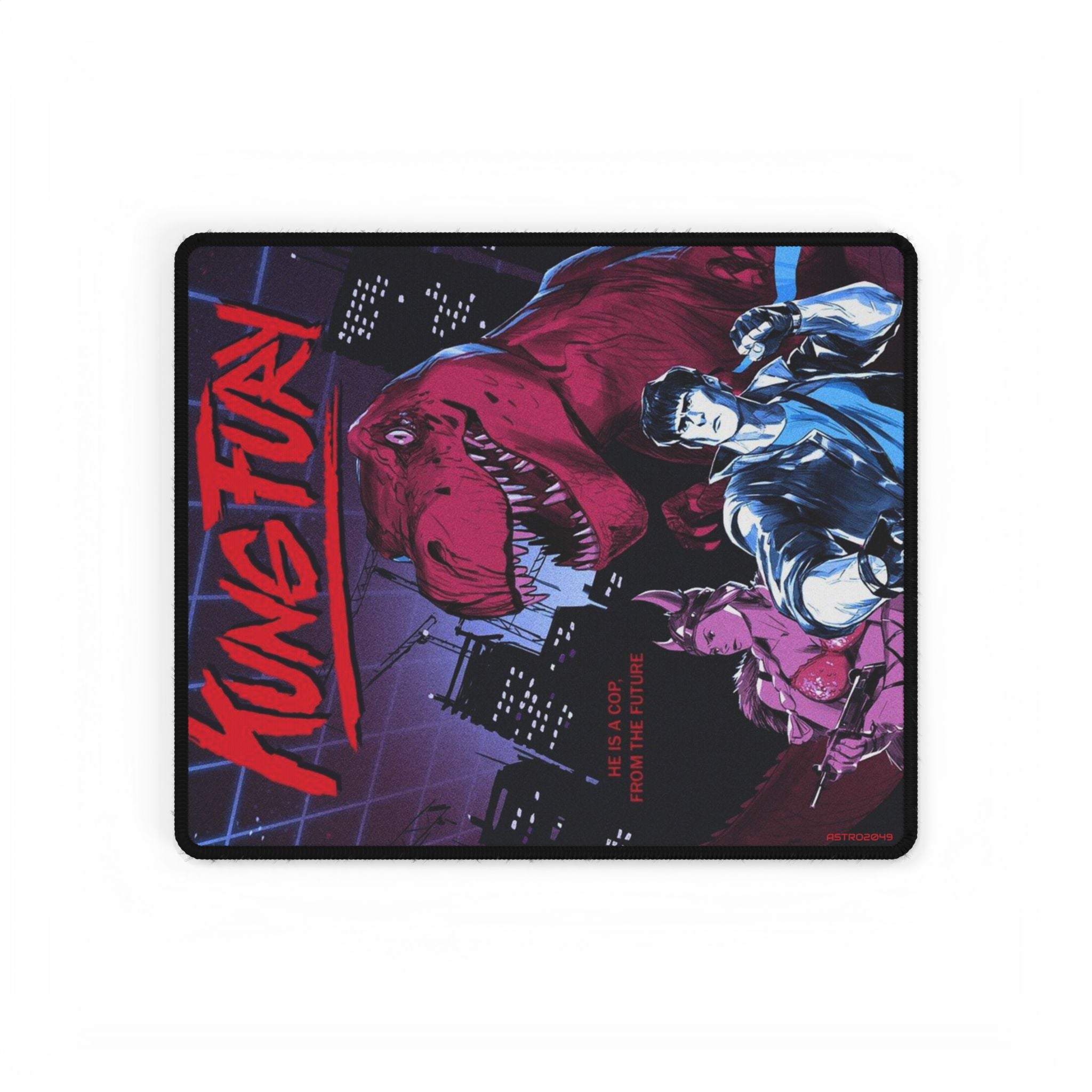 KUNG FURY - Desk Mat - Retro Gaming Desk Pad, Computer Mouse Pad, Home Office Decor, Gaming Gear, Unique Gift Idea