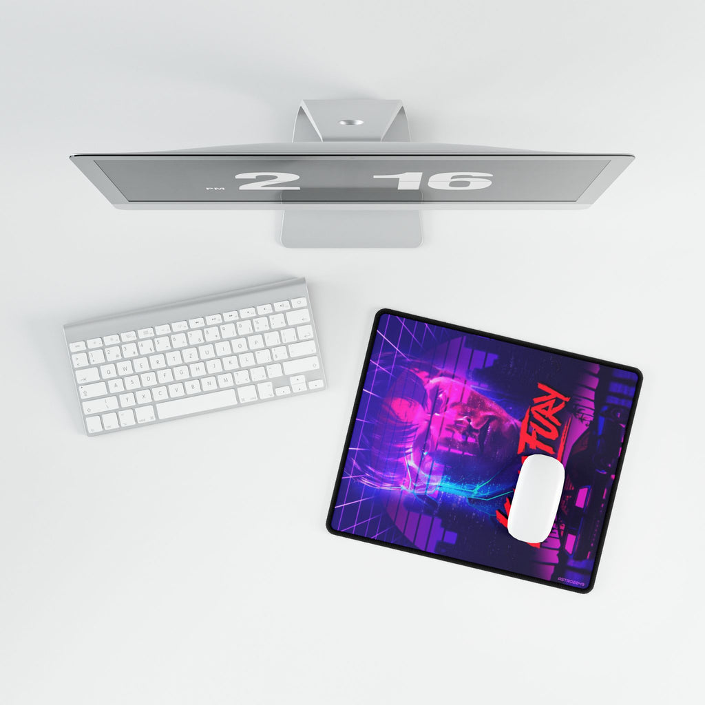 KUNG FURY - Retro Kung Fu Desk Mat - Gaming Desk Pad, Mouse Pad, Computer Mat, Office Decor, Unique Desk Accessories