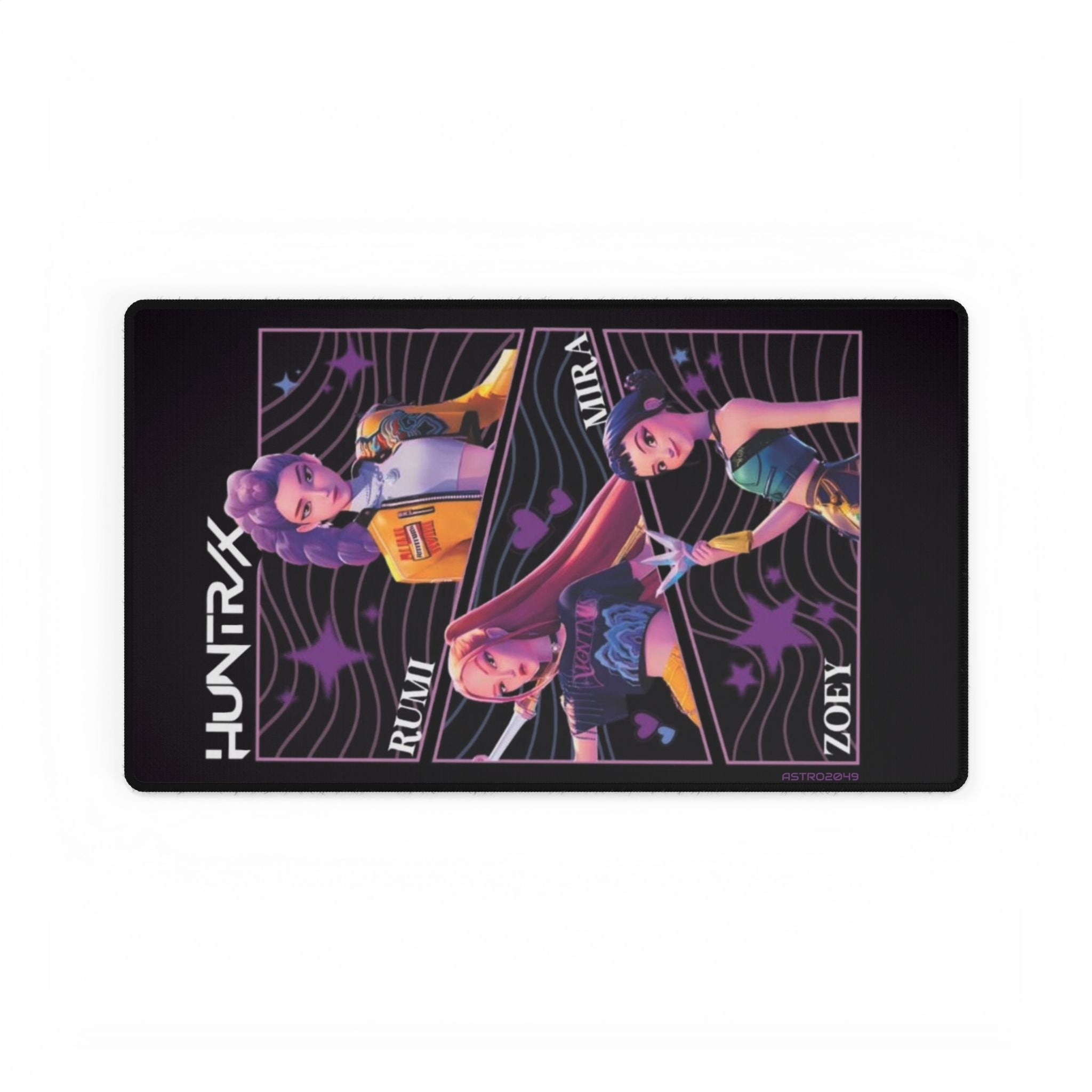 KPop Demon Hunters - HUNTRIX - Trendy Gamer Desk Mats - Stylish Mouse Pad for Work and Play, Gaming Desk Accessories, Perfect Gift for Gamer