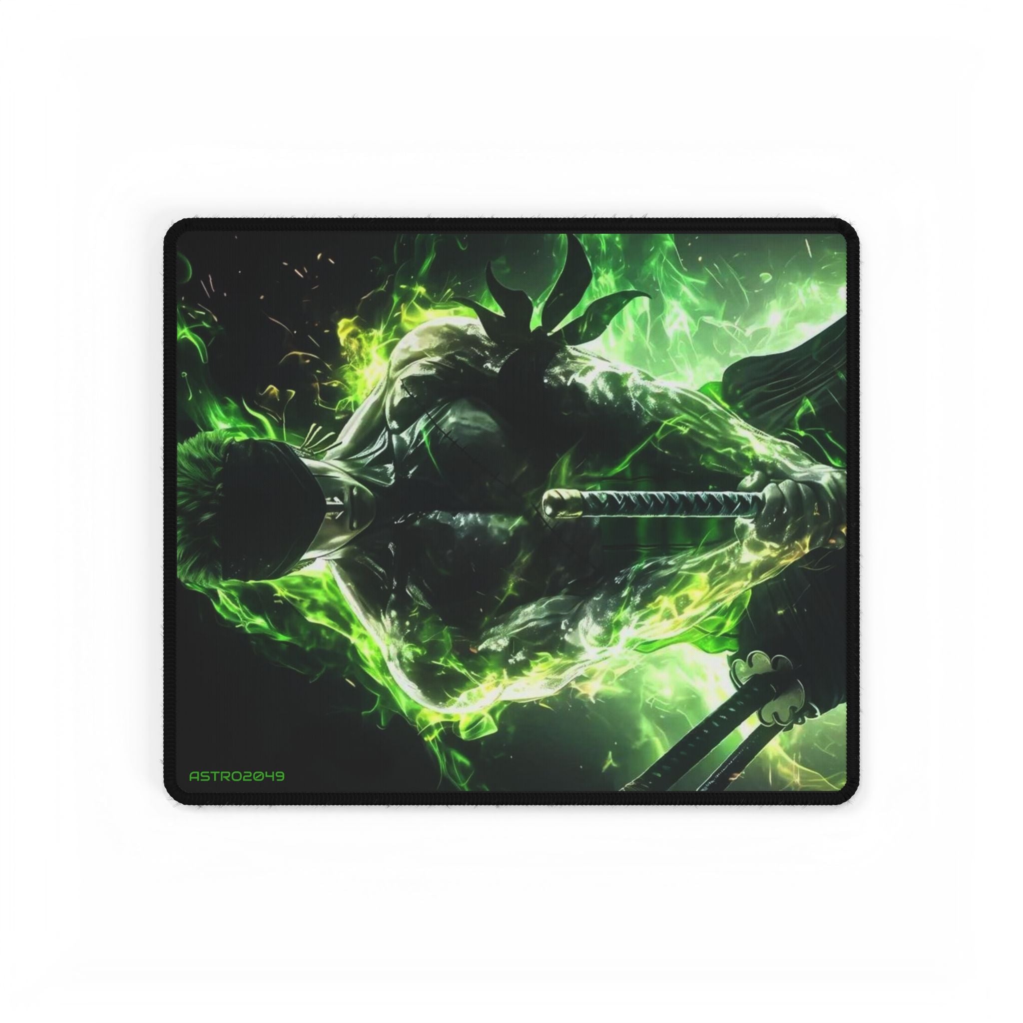 ONE PIECE - ZORO - Green Anime Desk Mat, Gaming Desk Accessories, Office Decor, Mouse Pad, Gift for Gamers, Desk Organizers