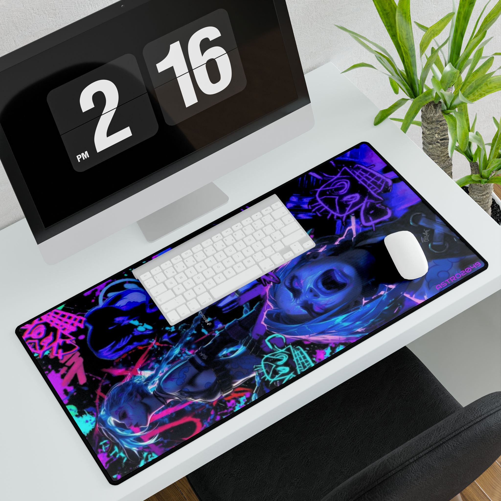 League of Legends - Arcane: JINX - Vibrant Gamer Desk Mats, Gaming Accessories, Home Office Decor, Stylish Mouse Pad, Unique Workstation Mat