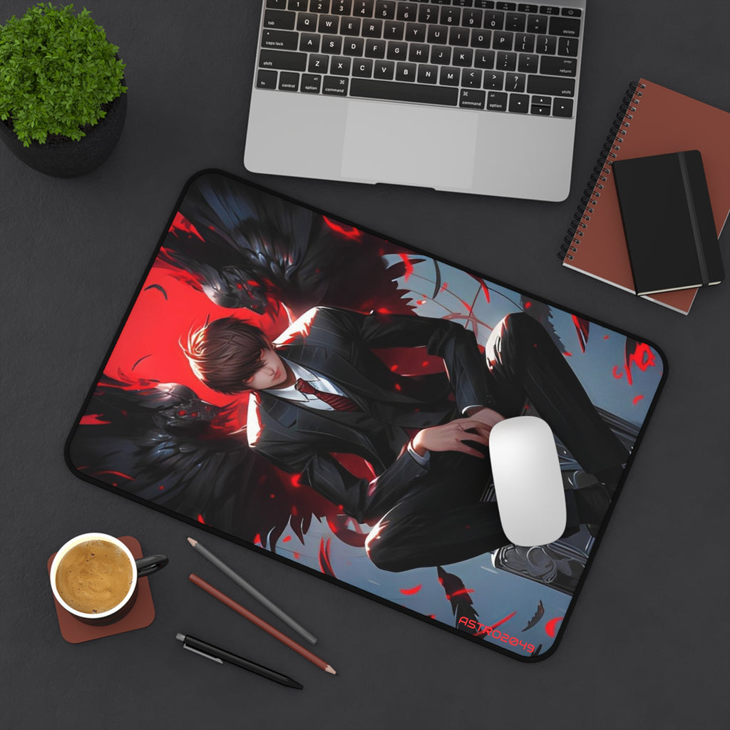 DEATH NOTE - Light / Akira - Stylish Desk Mat with Edgy Design for Gamers, Computer Accessories, Gift for Him, Unique Desk Accessories
