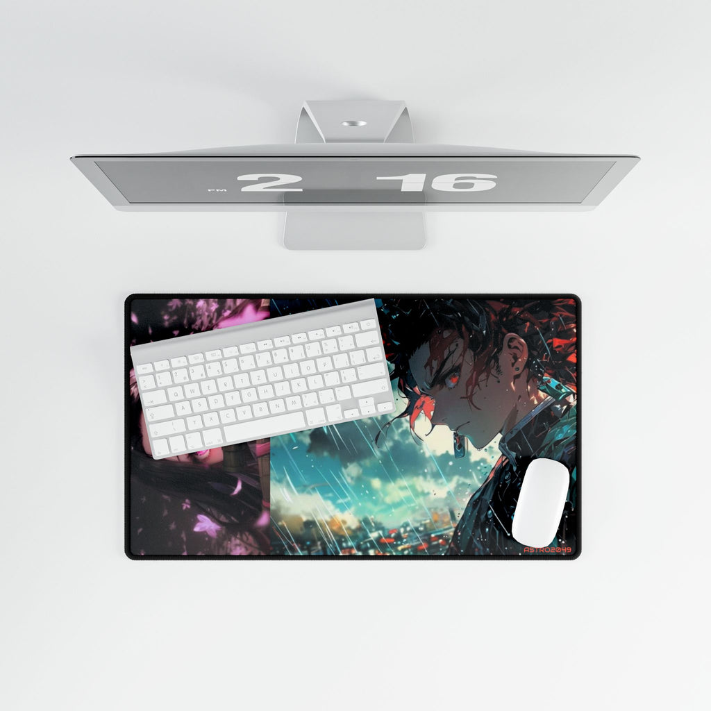 DEMON SLAYER - Kimetsu no yaiba - Anime Art Desk Mat - Perfect for Gaming, Home Office, Student Study, Gifts for Anime Fans, Decor