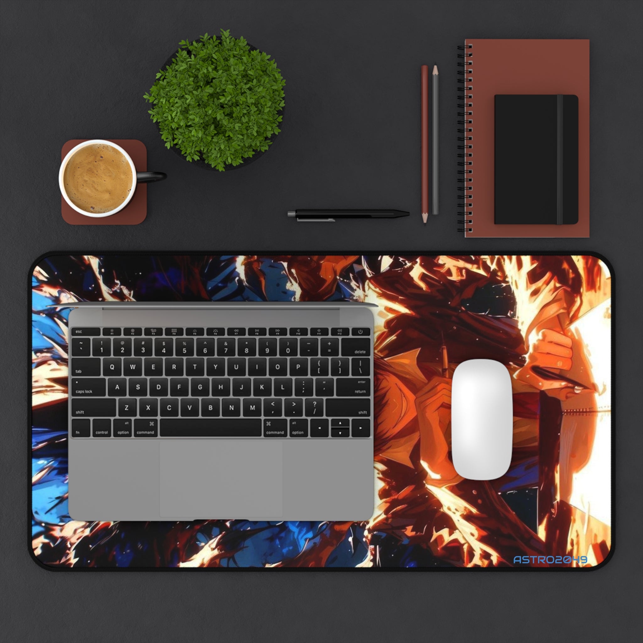 DEATH NOTE - Light / Akira - RYUK - Anime Desk Mat with Dark Aesthetic Design, Gaming Mouse Pad, Gift for Otaku, Unique Desk Accessories