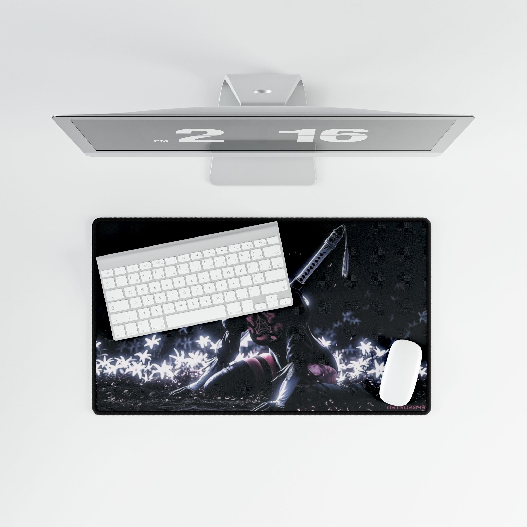Nier: Automata - 2B - Futuristic Gaming Desk Mat, Non-Slip Mouse Pad, Art Gamer Decor, Office Accessory, Ideal Gift for Gamers