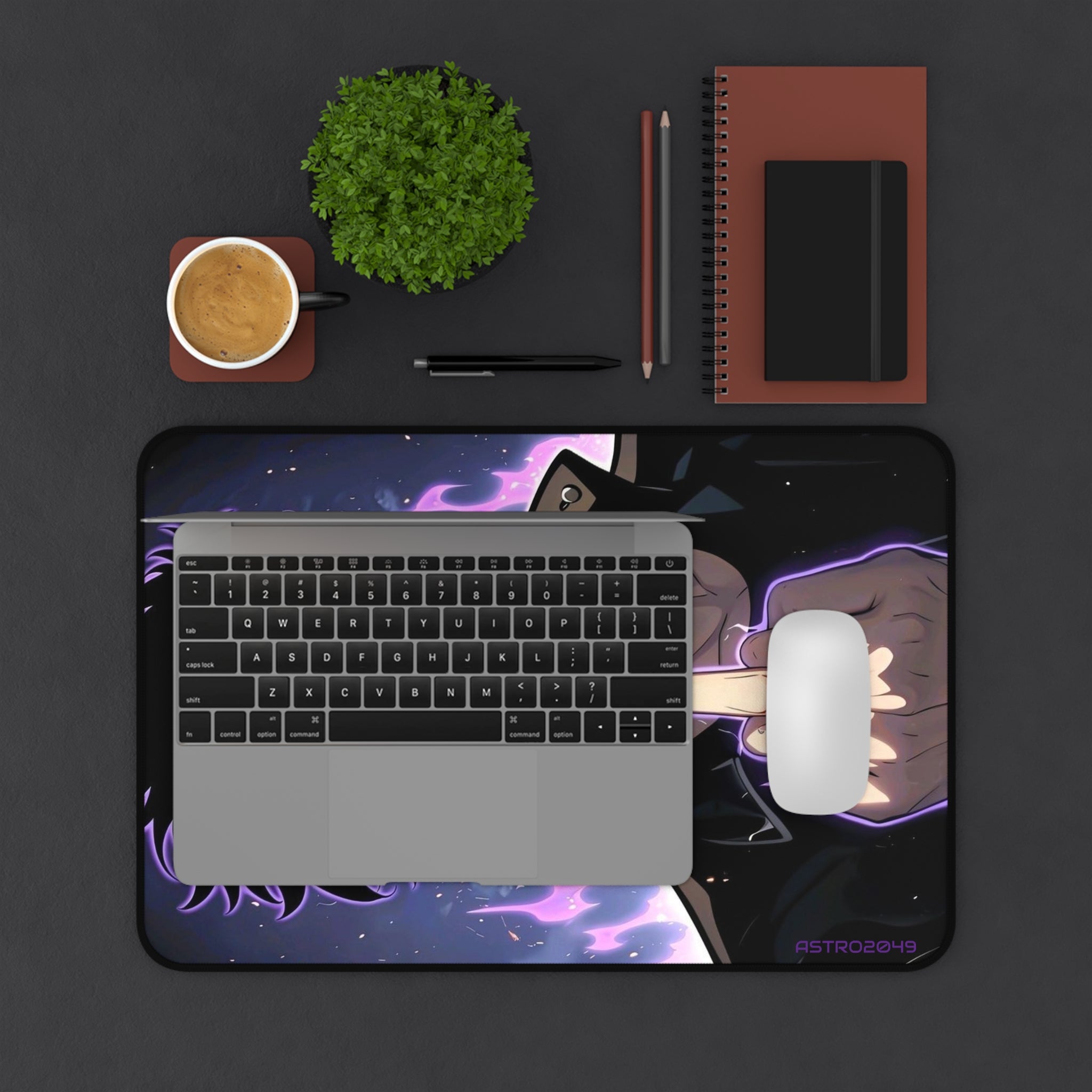 SOLO LEVELING - Sung Jinwoo - ARISE - Cosmic Vibes Desk Mat - Anime Gaming Mouse Pad, Gamer Gift, Desk Accessories, Unique Home Office