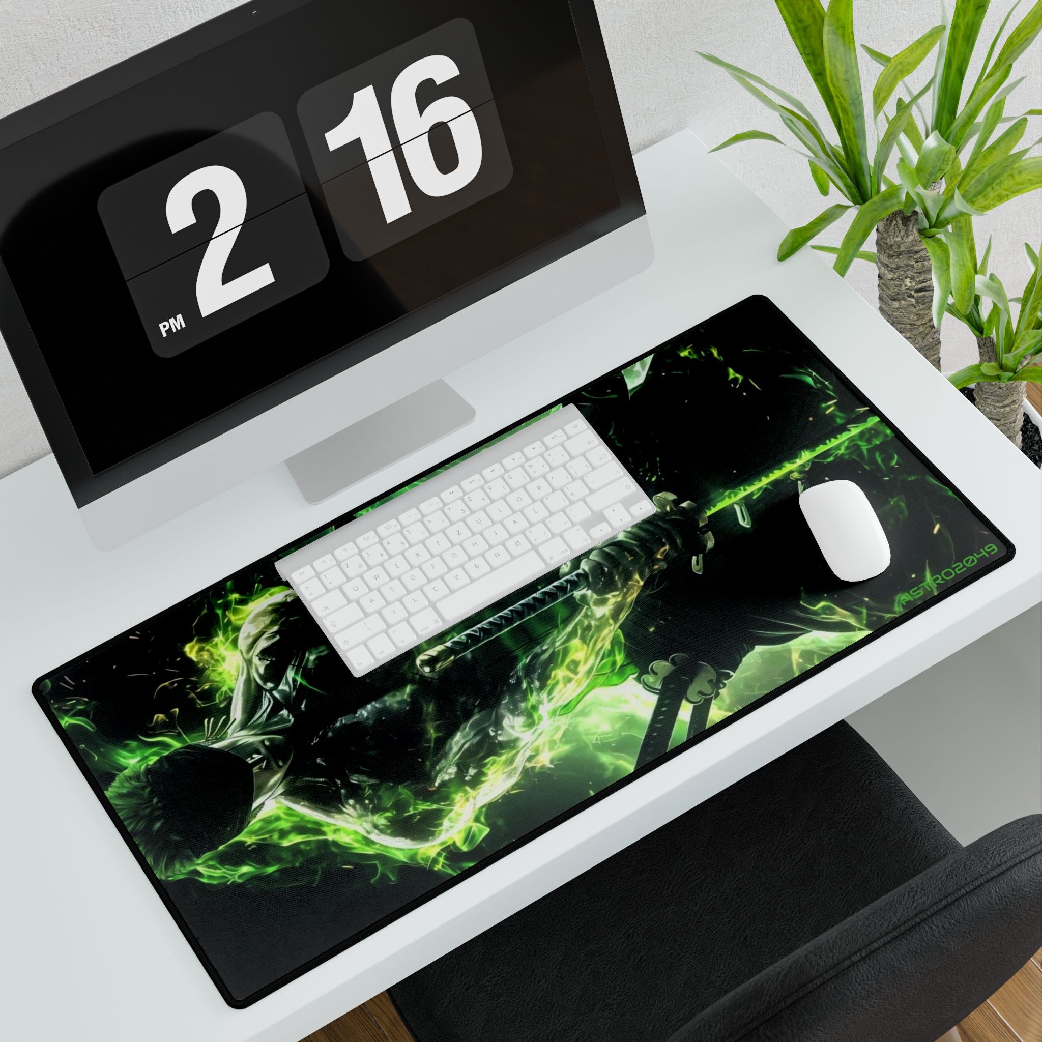 ONE PIECE - ZORO - Green Anime Desk Mat, Gaming Desk Accessories, Office Decor, Mouse Pad, Gift for Gamers, Desk Organizers