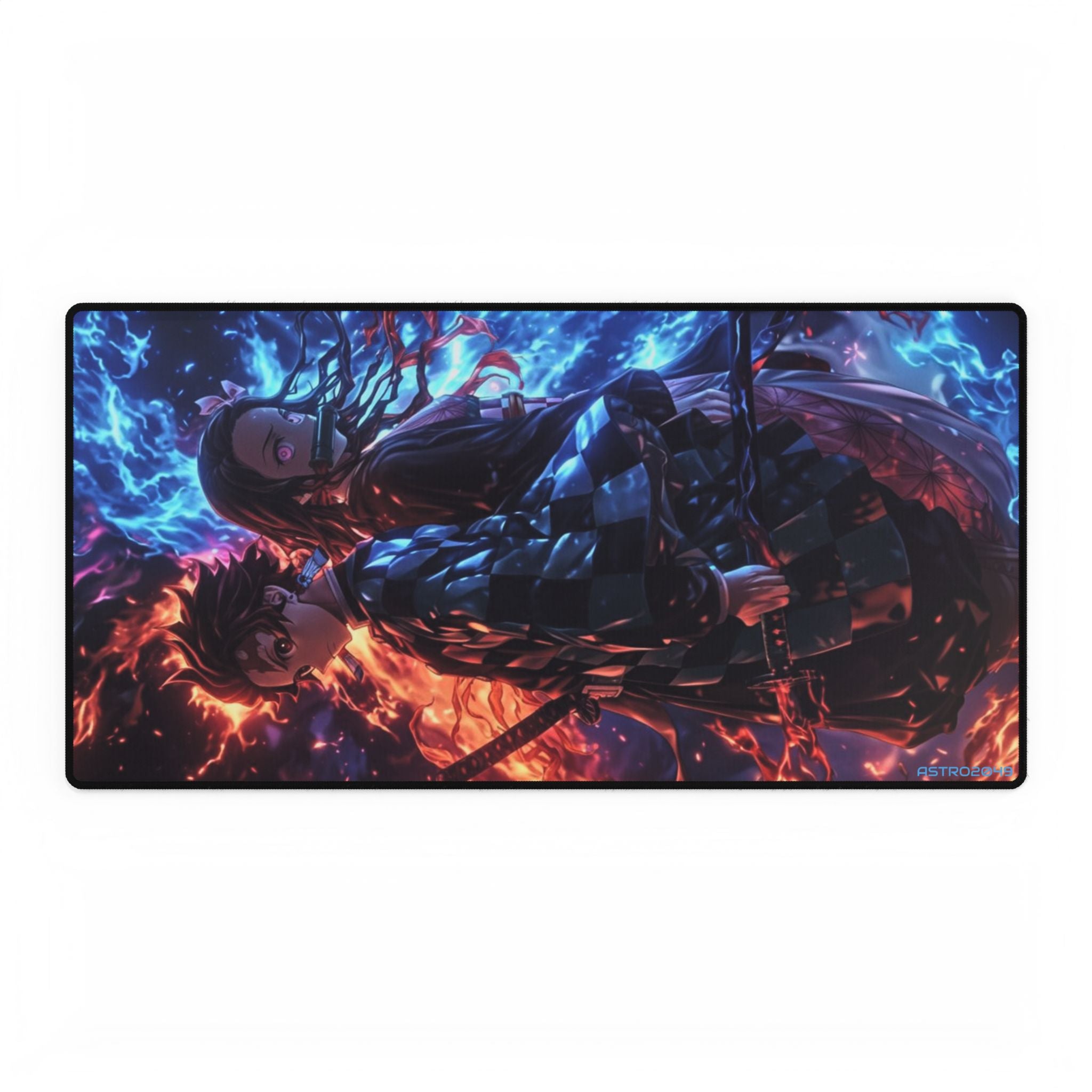 DEMON SLAYER - Kimetsu no yaiba - Vibrant Anime Desk Mat, Perfect for Gamers and Students, Ideal Desk Accessory