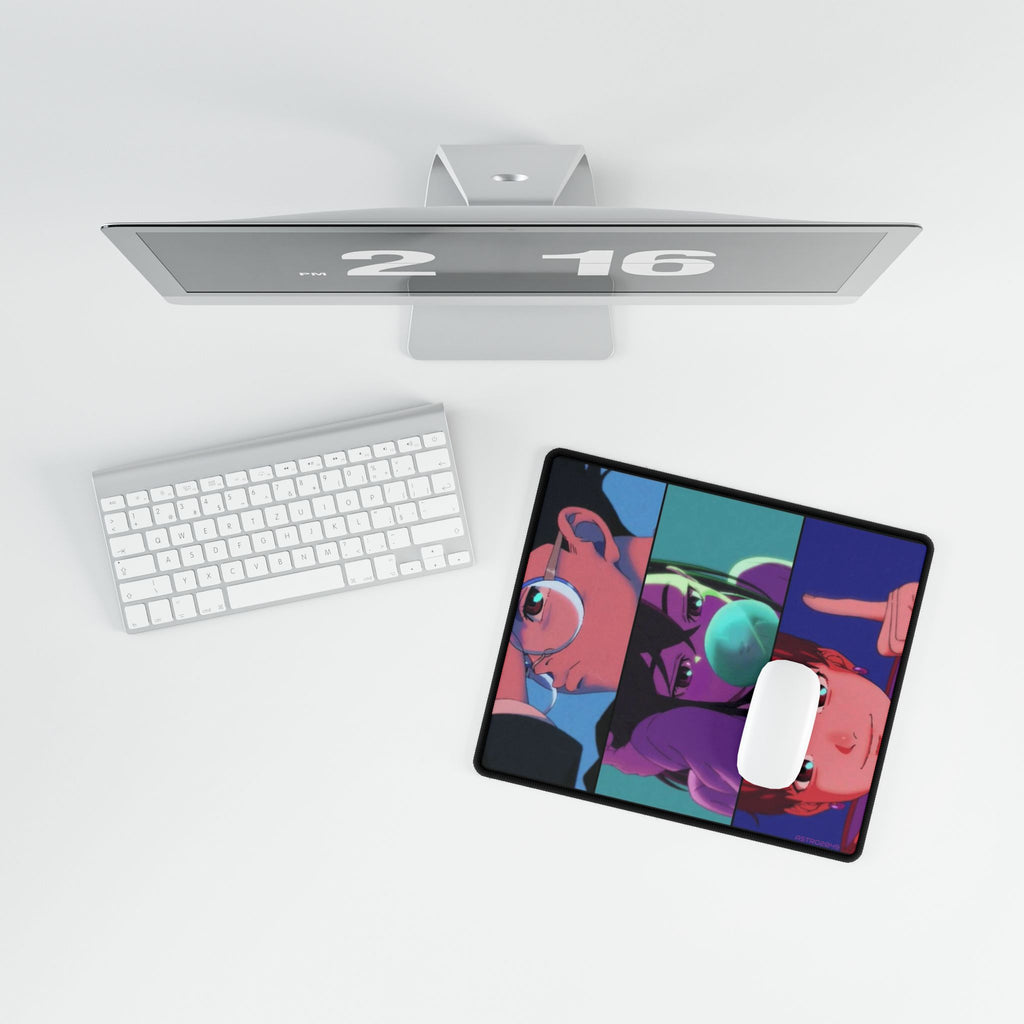 DANDADAN: Momo / Okarun - Vibrant Desk Mats for Gamers, Aesthetic Desk Accessories, Retro Anime Mouse Pad, Gift for Students