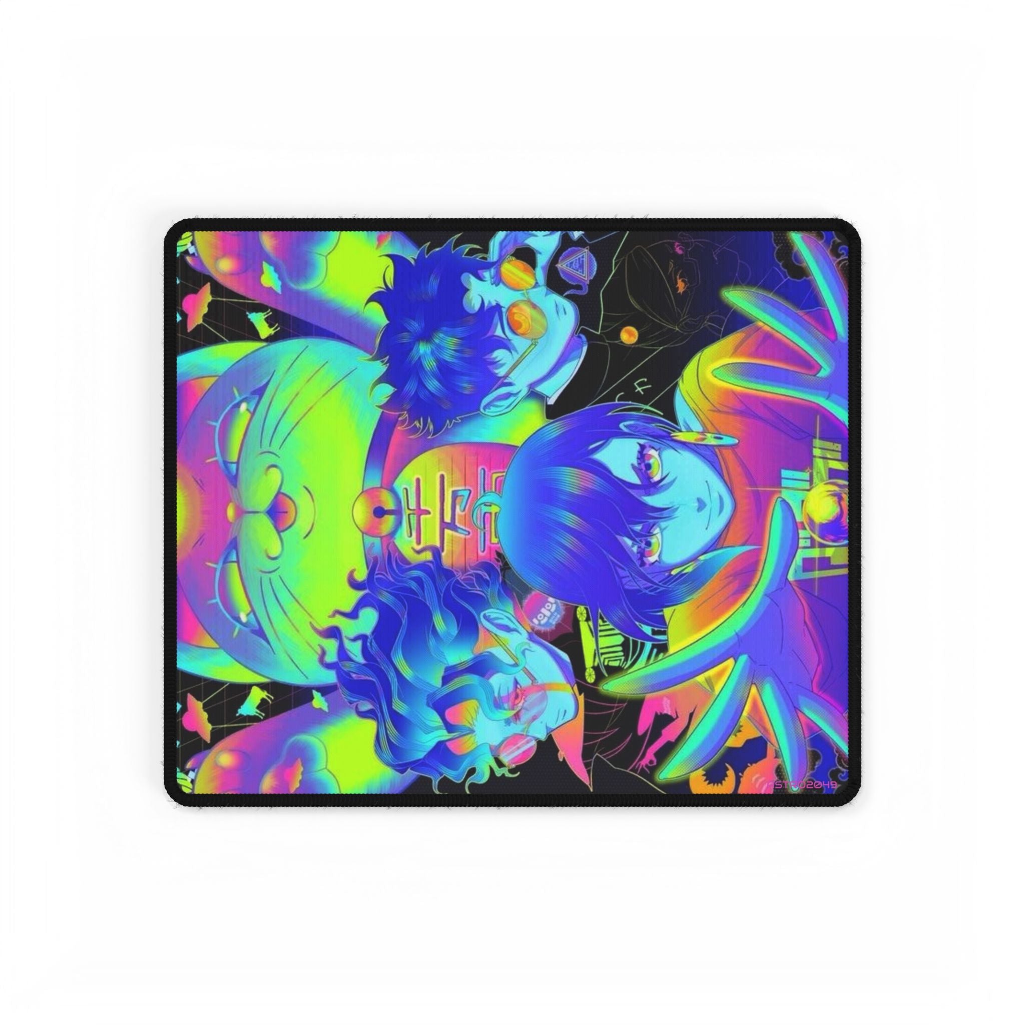 DANDADAN: Momo / Okarun - Vibrant Desk Mat with Anime Design, Gaming Mat, Office Decor, Personalized Mouse Pad, Colorful Workspace Accessory