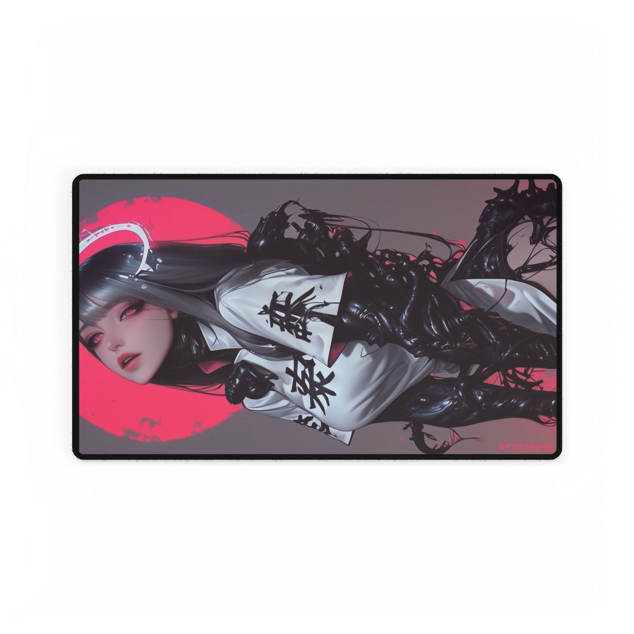 CYBERPUNK - GEISHA - Anime-Inspired Desk Mat, Gaming Desk Pad, Manga Art Mouse Pad, Desk Decor for Home Office, Unique Gift for Gamers