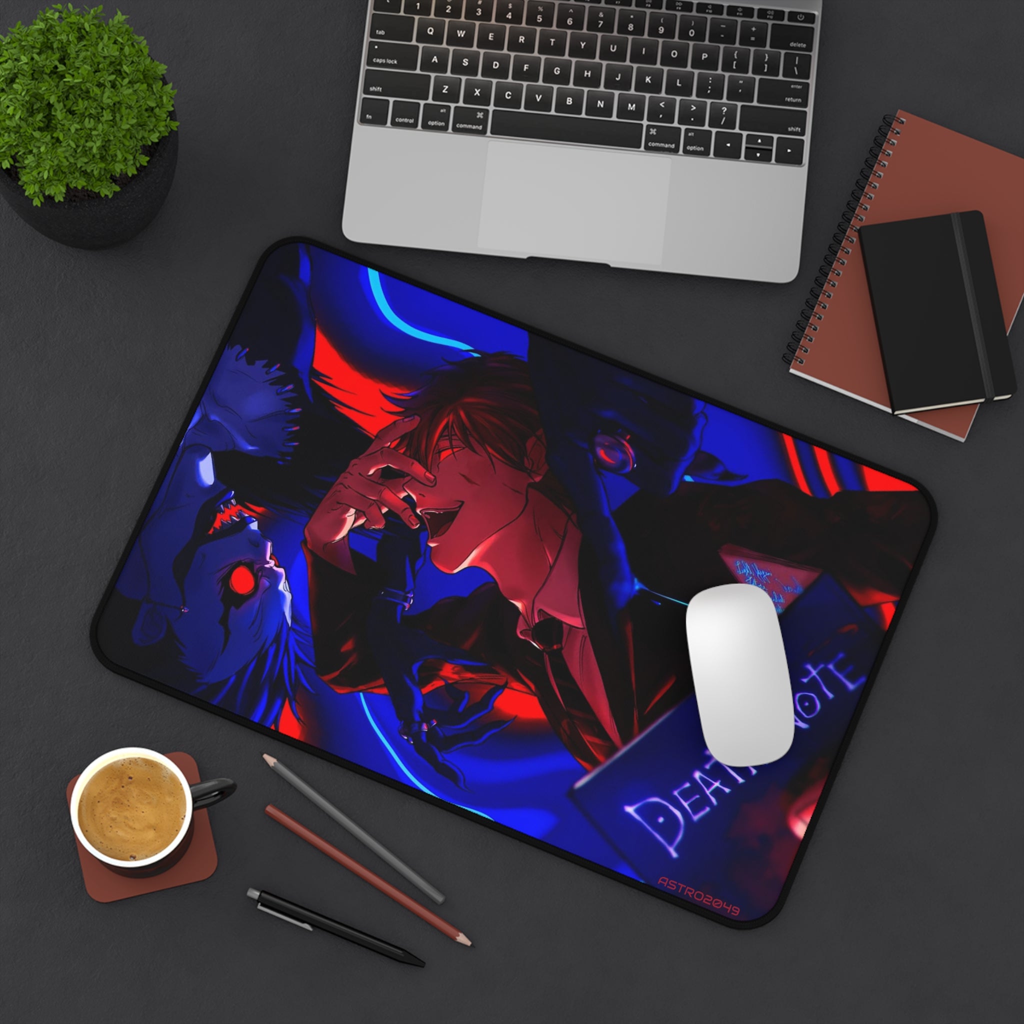 DEATH NOTE - Light / Akira - RYUK - Death Note Desk Mat, Gaming Desk Pad, Anime Decor, Office Accessory, Unique Gift for Fans