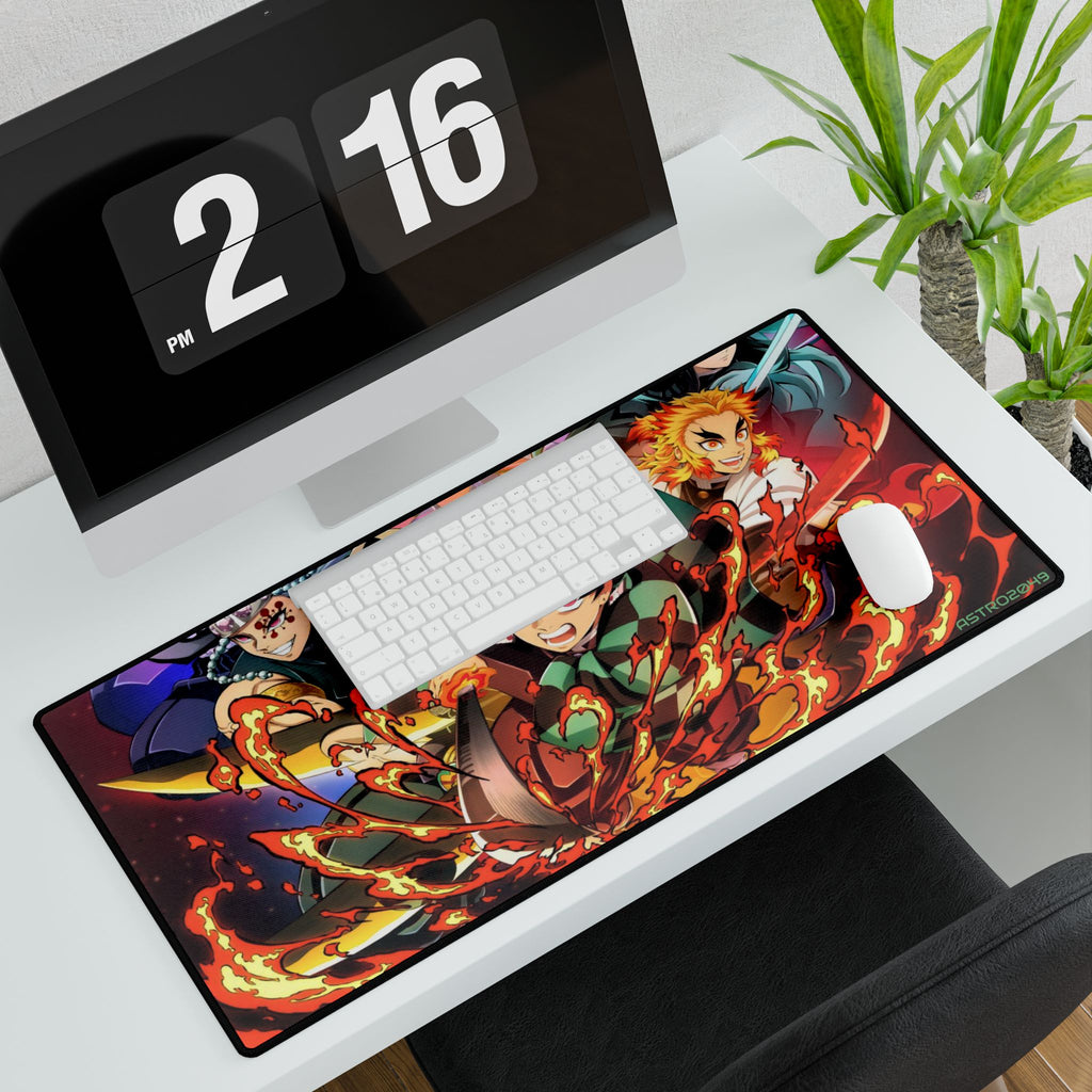 DEMON SLAYER - Kimetsu no yaiba - Anime-Inspired Desk Mat, Gaming Desk Pad, Office Decor, Student Gift, Creative Workspace Accessory