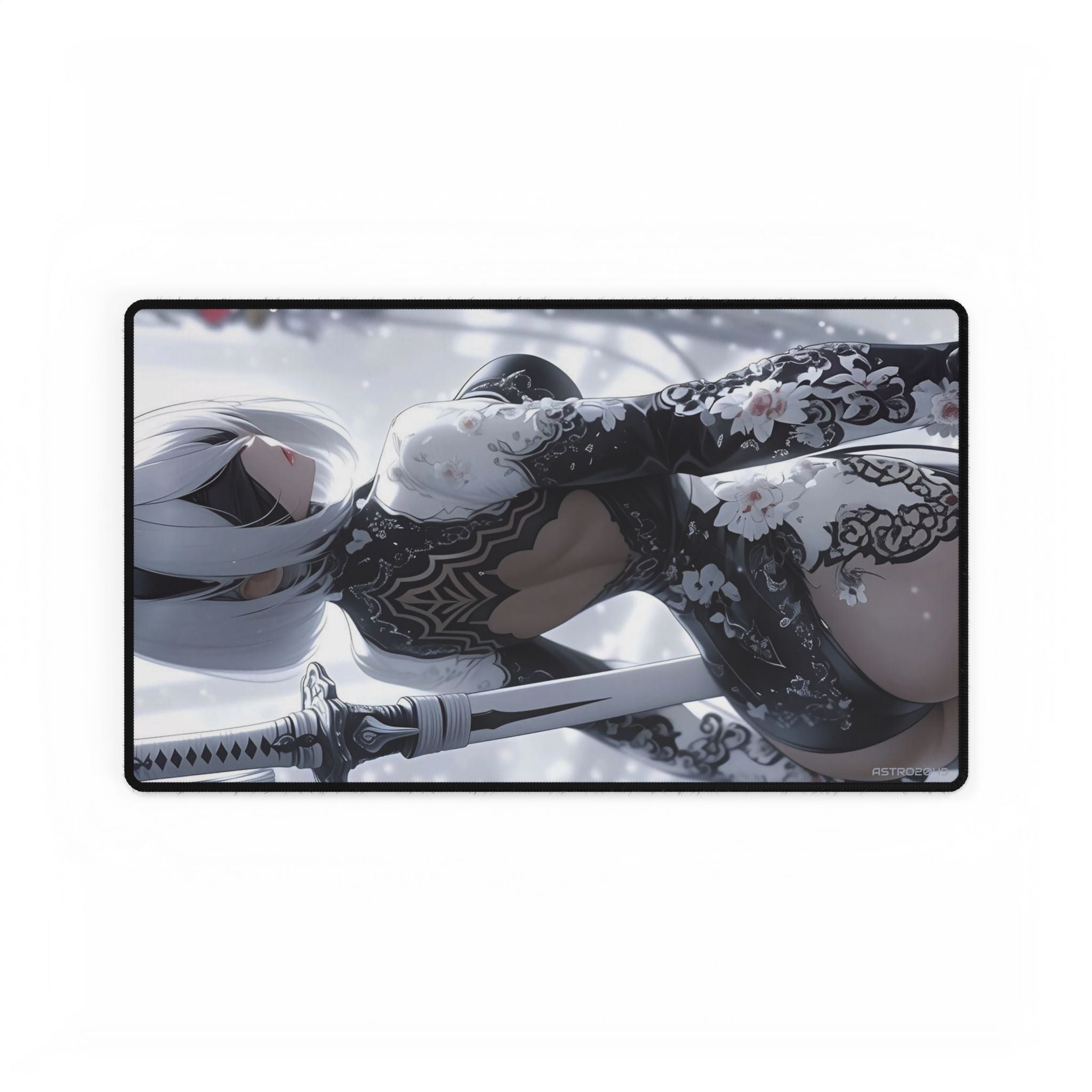 Nier: Automata - 2B - Anime-Inspired Desk Mats for Gamers & Creatives, Desk Accessories, Office Decor, Gaming Setup, Aesthetic Home Office