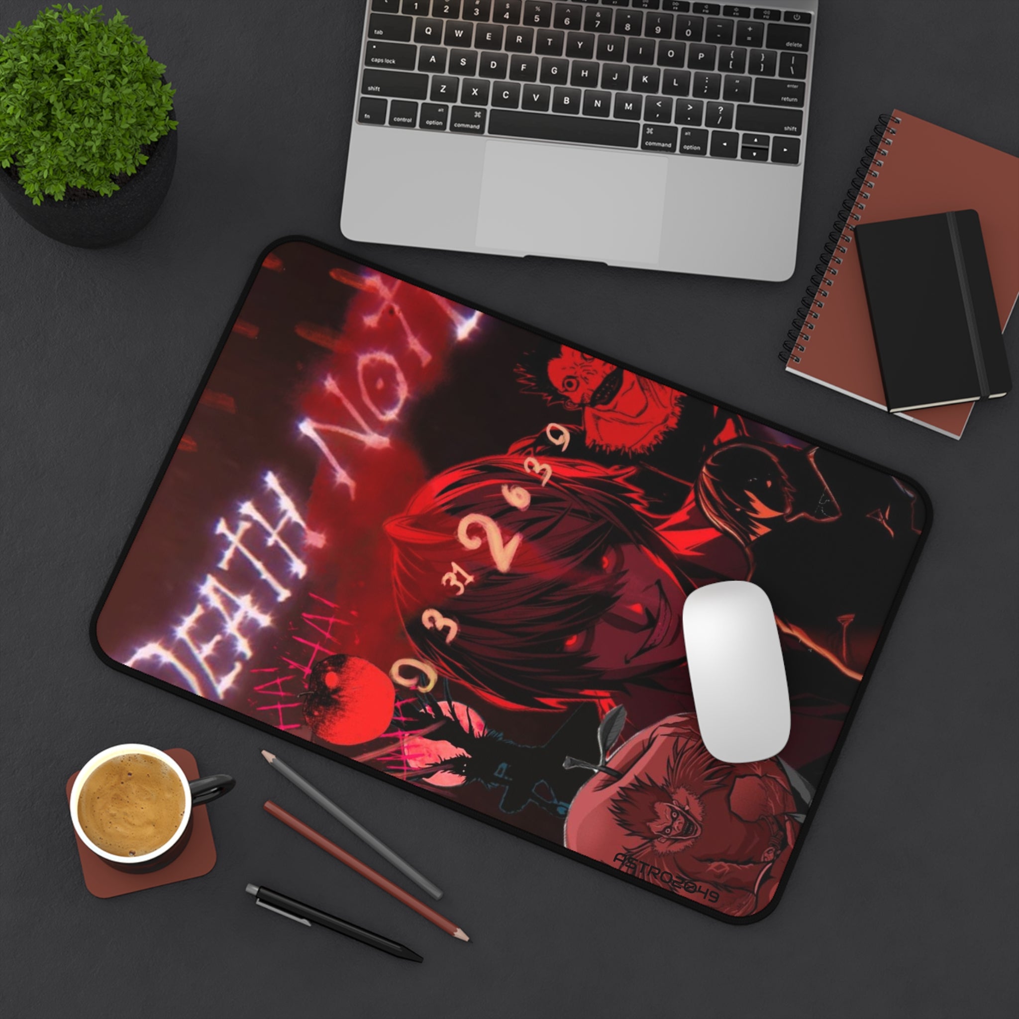 DEATH NOTE - Light / Akira - Desk Mat, Gamer Desk Accessory, Office Decor, Unique Gift for Anime Fans, Gaming Setup Essentials