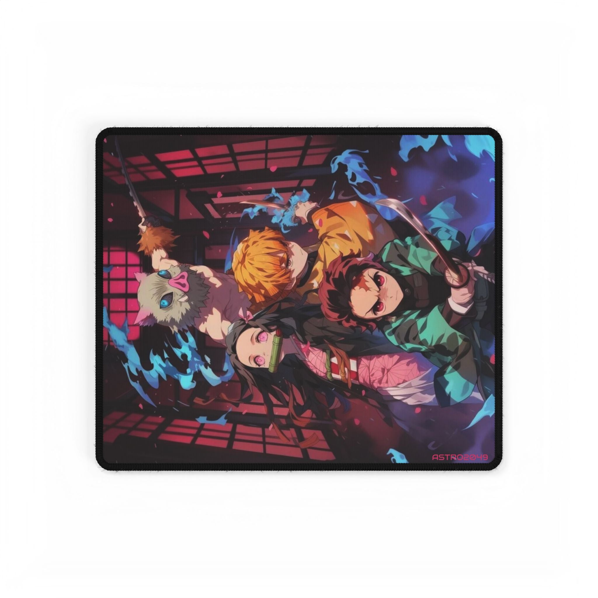 DEMON SLAYER - Kimetsu no yaiba - Anime Desk Mat for Gamers & Students, Geeky Office Decor, Anime Mouse Pad, Custom Gaming Setup