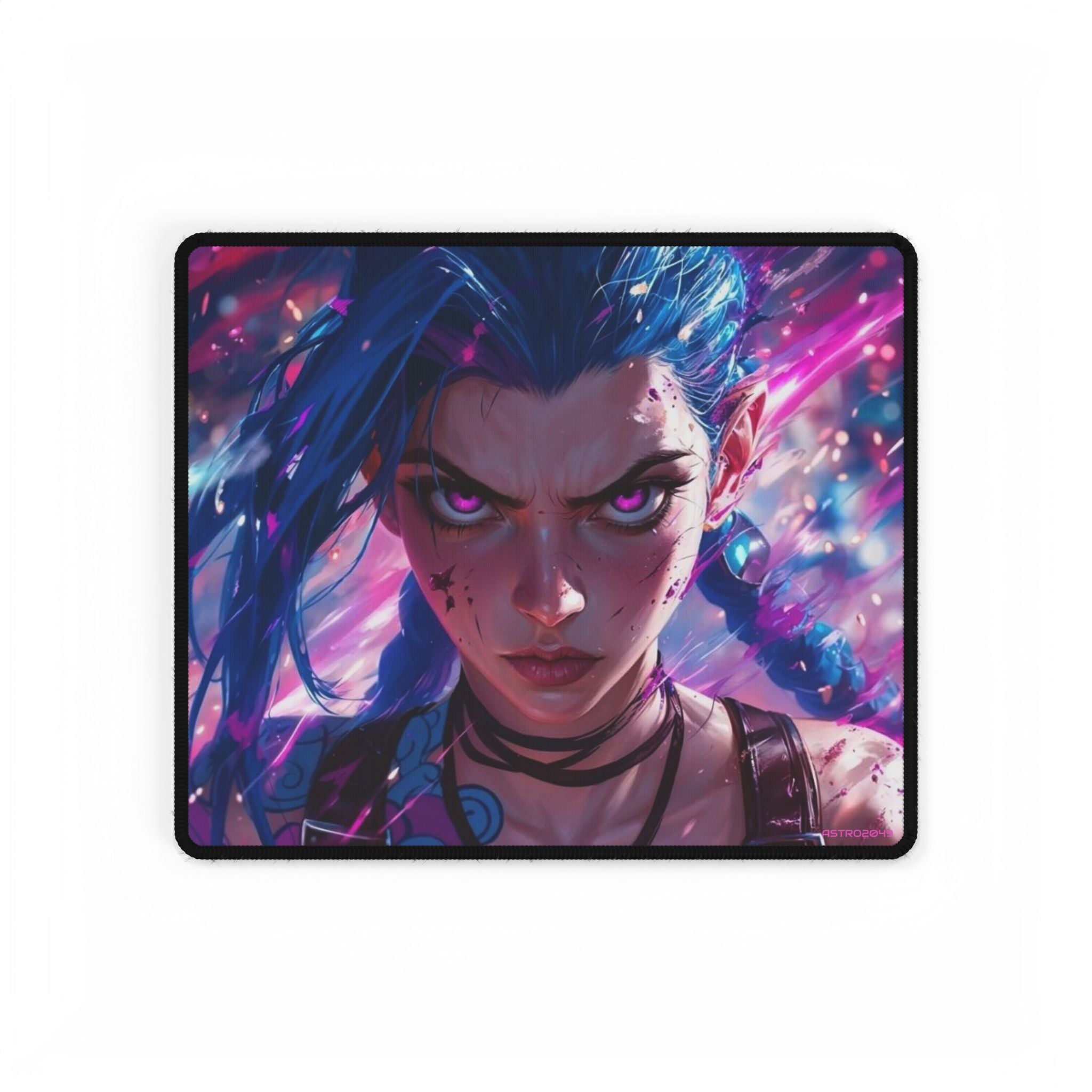 League of Legends - Arcane: JINX - Vibrant Gamer Desk Mat | Artistic Gaming Pad for Home Office, Computer, Custom Desk Accessories, Gift