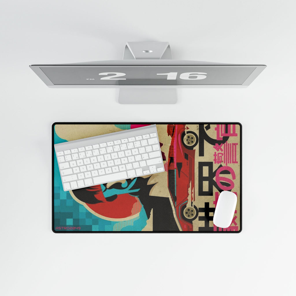 KUNG FURY - Stylish Gaming Desk Mats for Home Office, Anime Themed Desk Accessories, Ergonomic Mouse Pad, Desk Decor, for Gamers