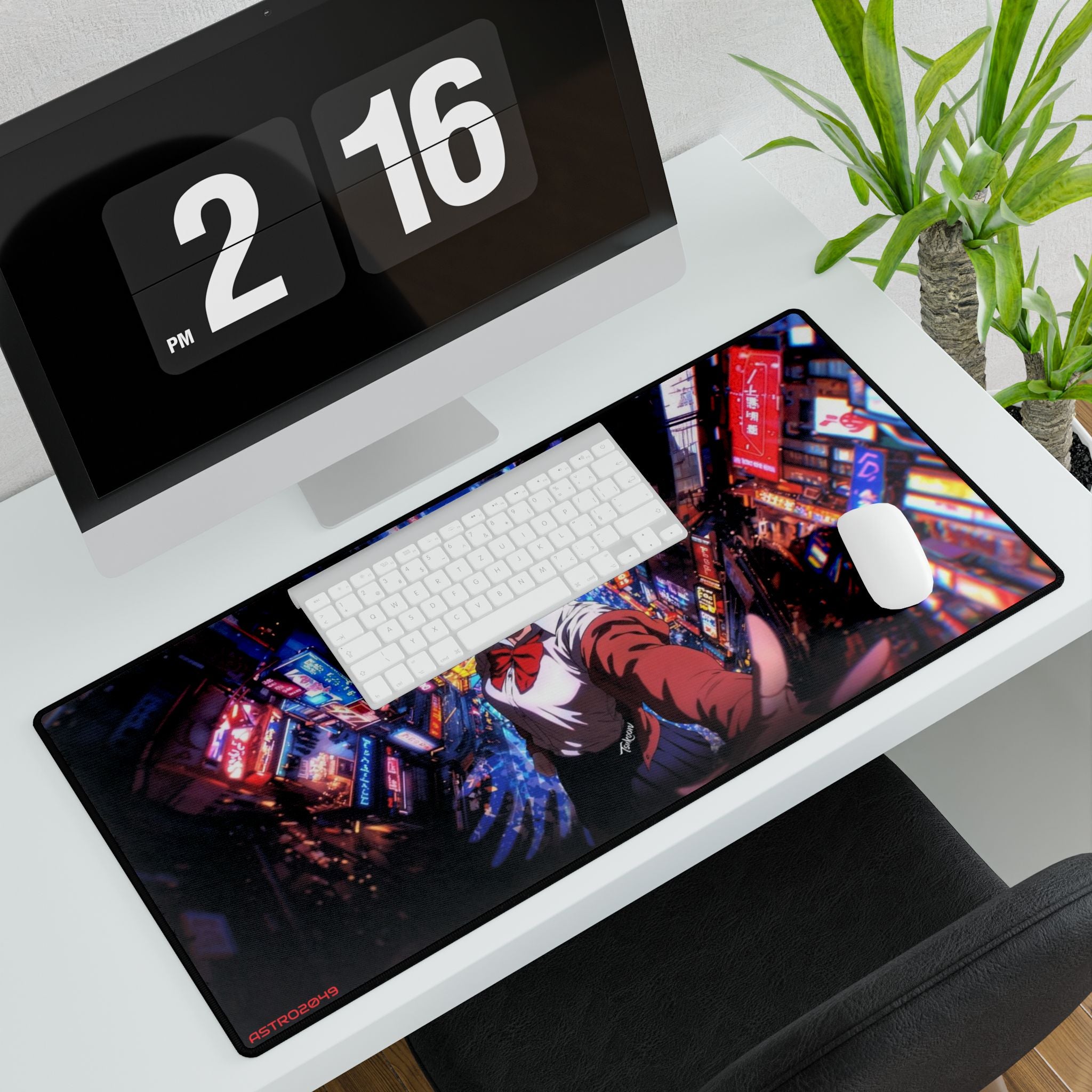 DANDADAN: Momo - Anime-Inspired Desk Mat for Gamers, Office Decor, Gaming Setup, Mouse Pad, Tech Accessories, Gift for Students