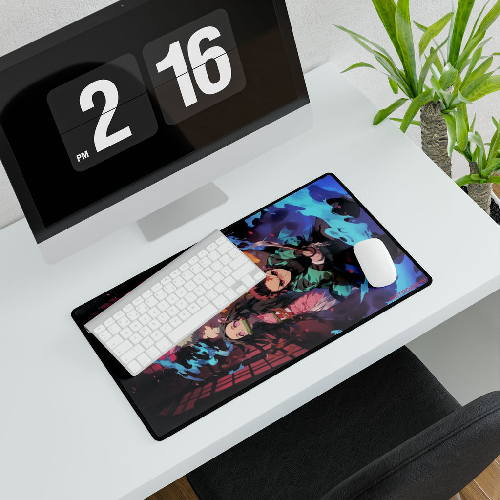 DEMON SLAYER - Kimetsu no yaiba - Anime Desk Mat for Gamers & Students, Geeky Office Decor, Anime Mouse Pad, Custom Gaming Setup