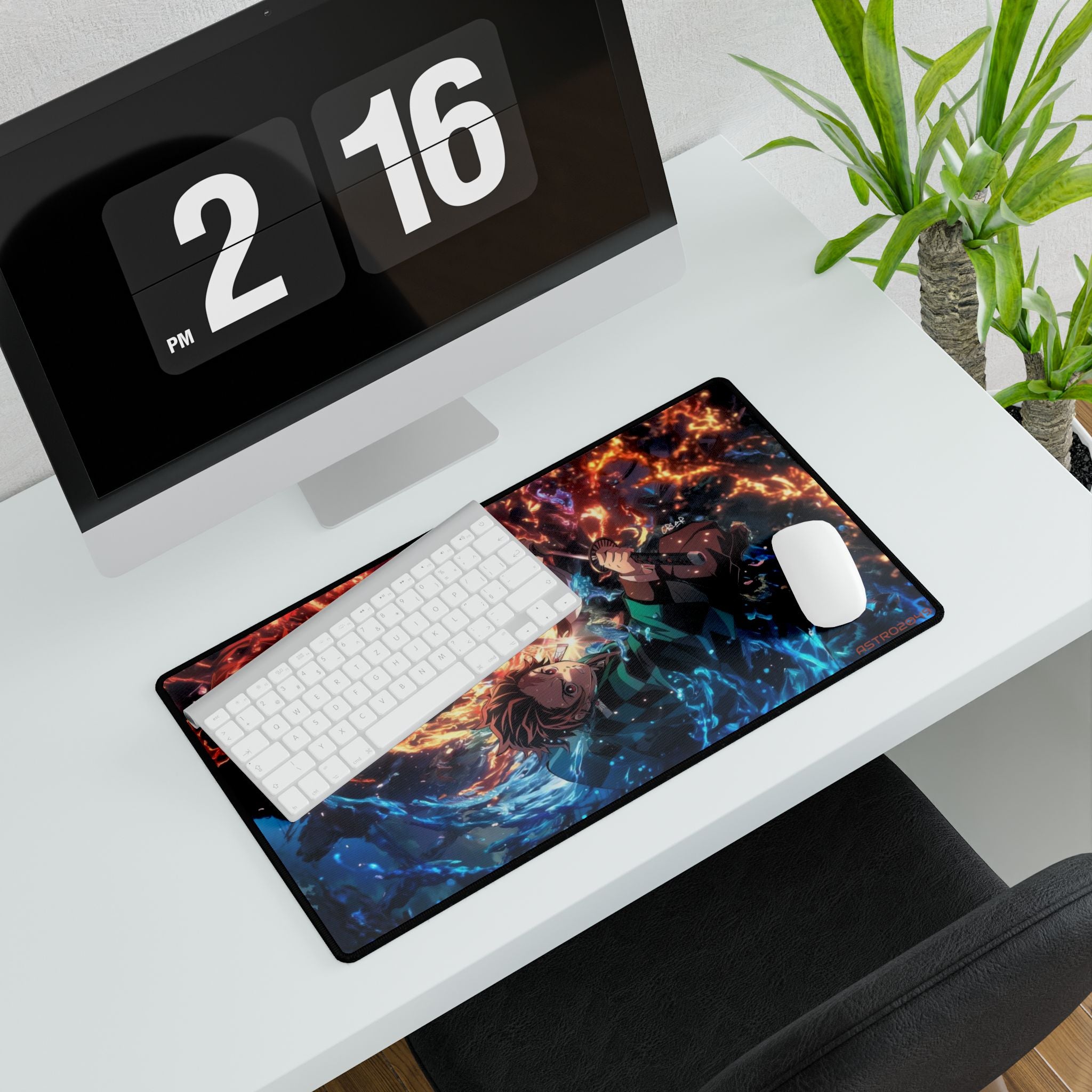 DEMON SLAYER - Kimetsu no yaiba - Vibrant Anime Desk Mat for Gamers - Cozy Work Surface, Cool Decor, Gift for Students, Office Essentials