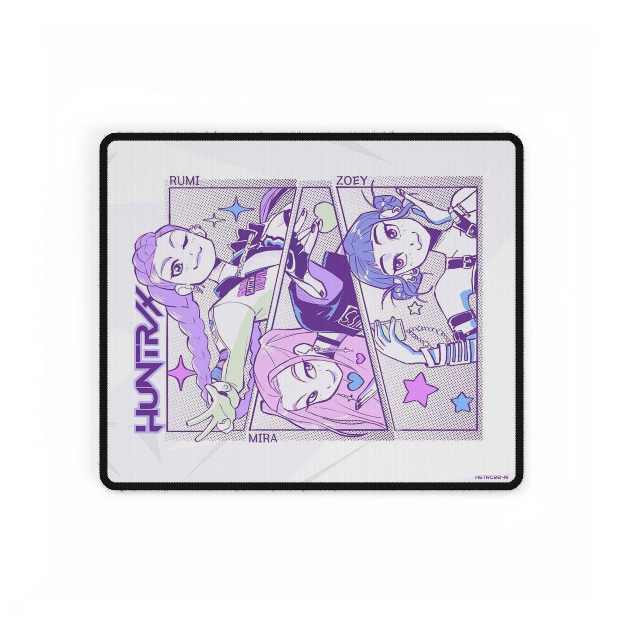 KPop Demon Hunters - HUNTRIX - Anime-Inspired Desk Mat for Gaming & Office, Gamer Desk Pad, Decorative Mousepad, Stylish Workstation Mat