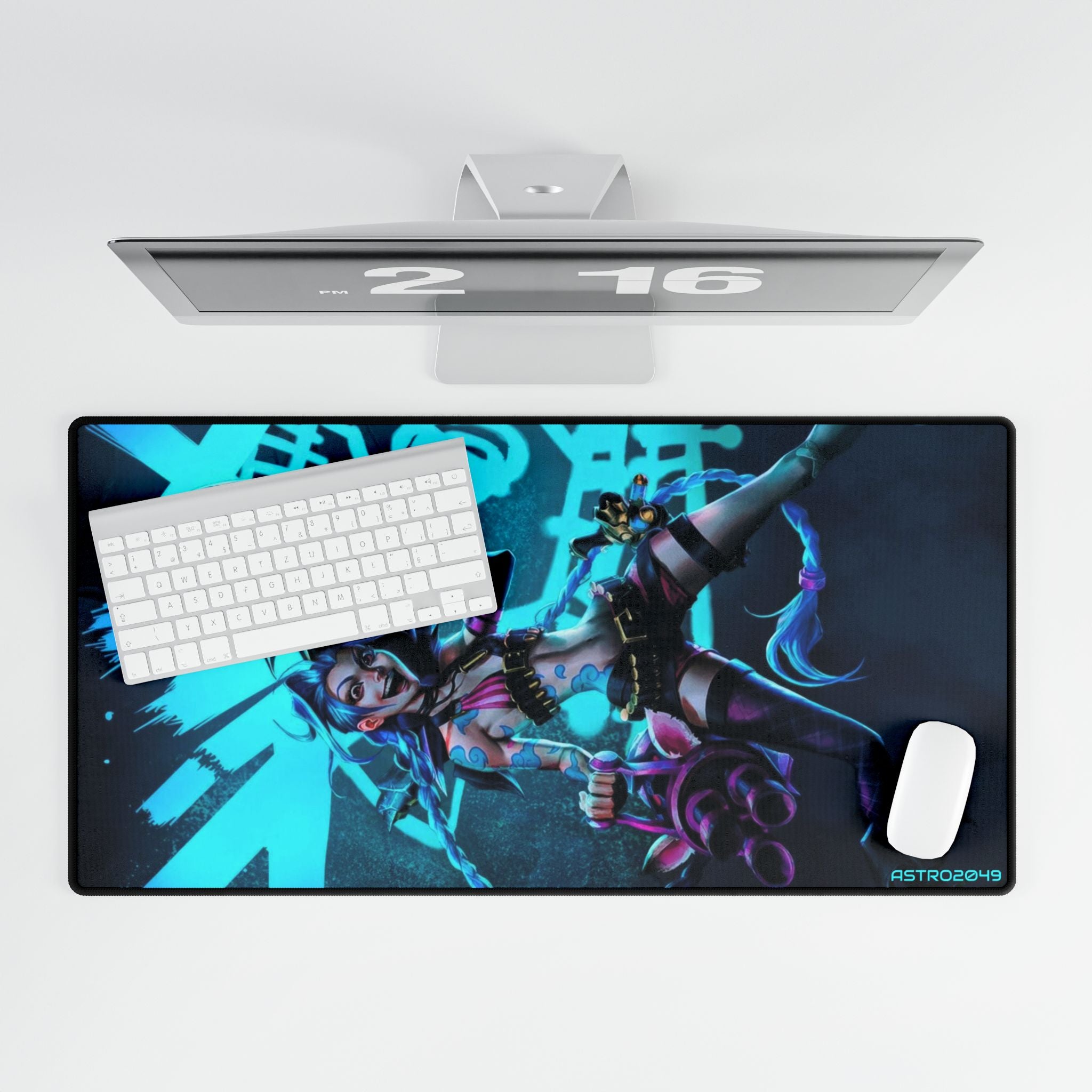 League of Legends - Arcane: JINX - Gaming Desk Mat, Custom Mouse Pad, Desk Accessories for Gamers, Large Mouse Pad, Office Decor